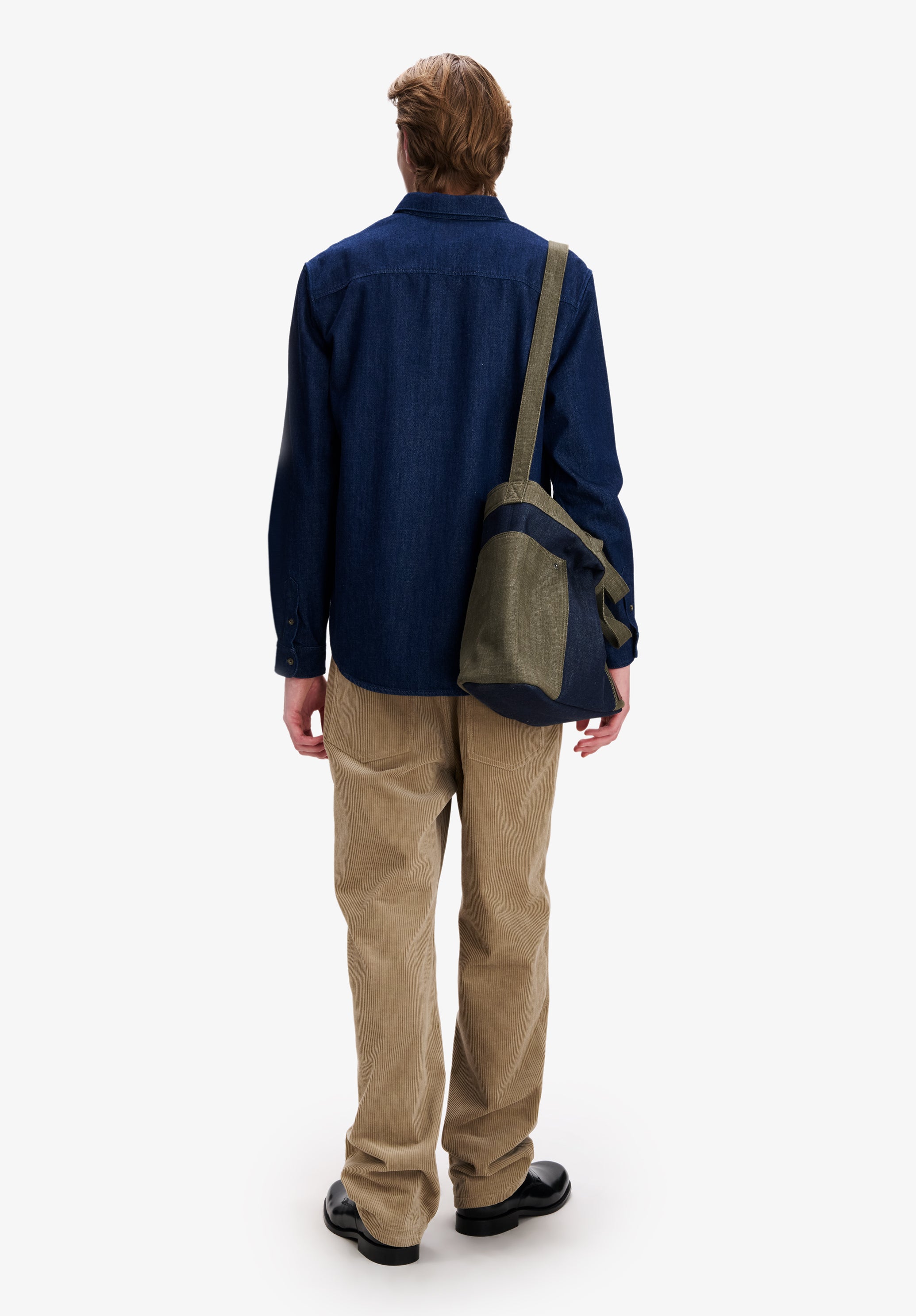 A.P.C. Hemd Denim indigo Bio-Baumwolle Button-Down