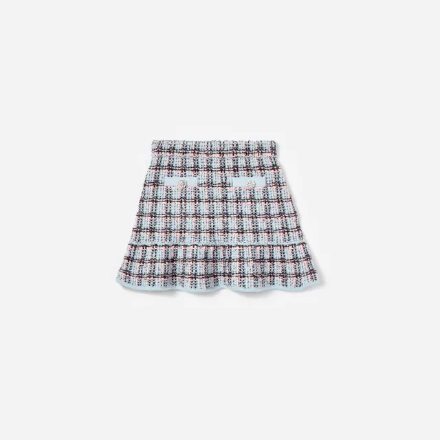 Self Portrait Bottoms Textured Stripe Knit Skirt Strickrock 5/6