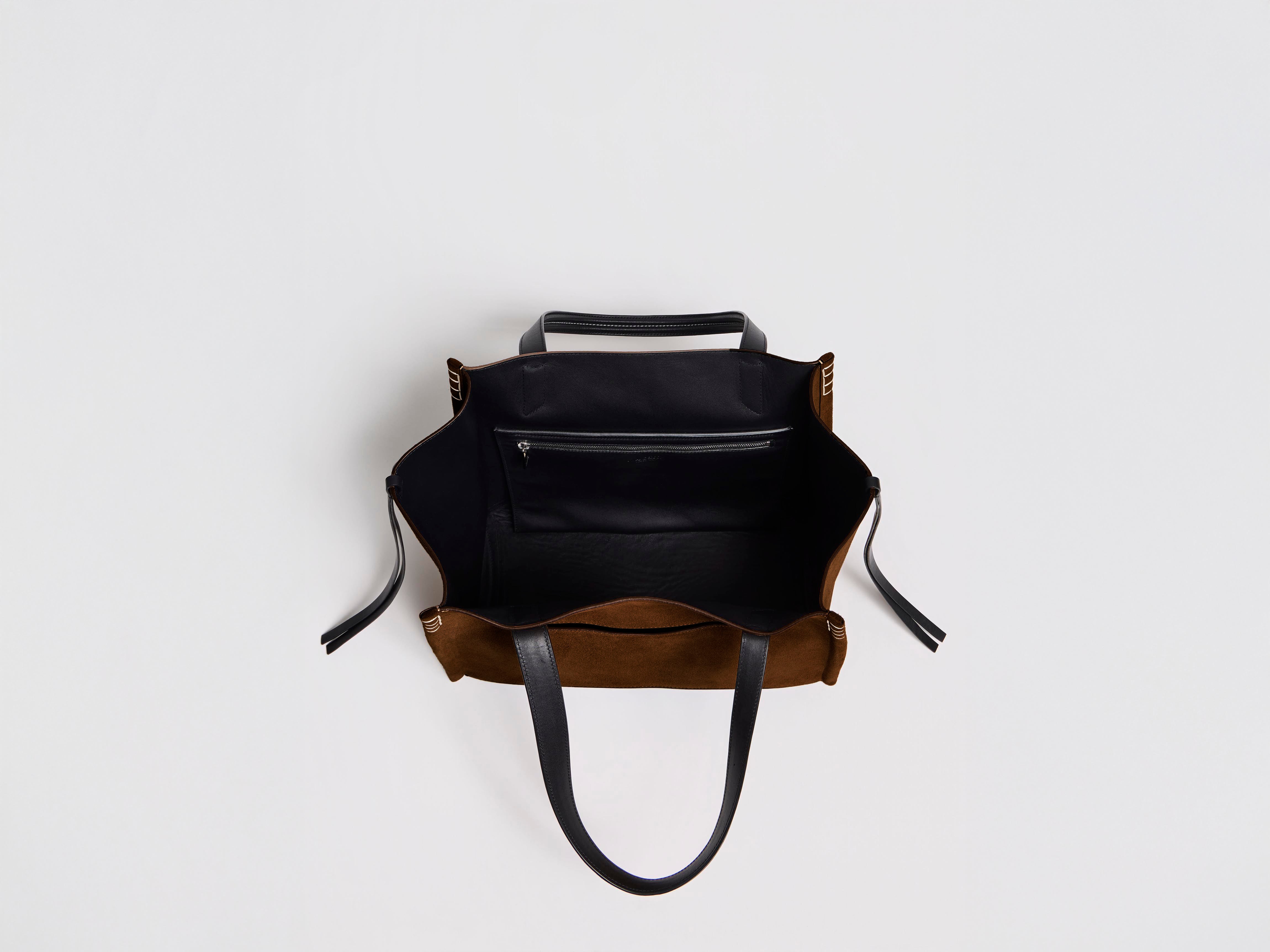 J.W.Anderson Loafer Cabas Tasche Braun Wildleder