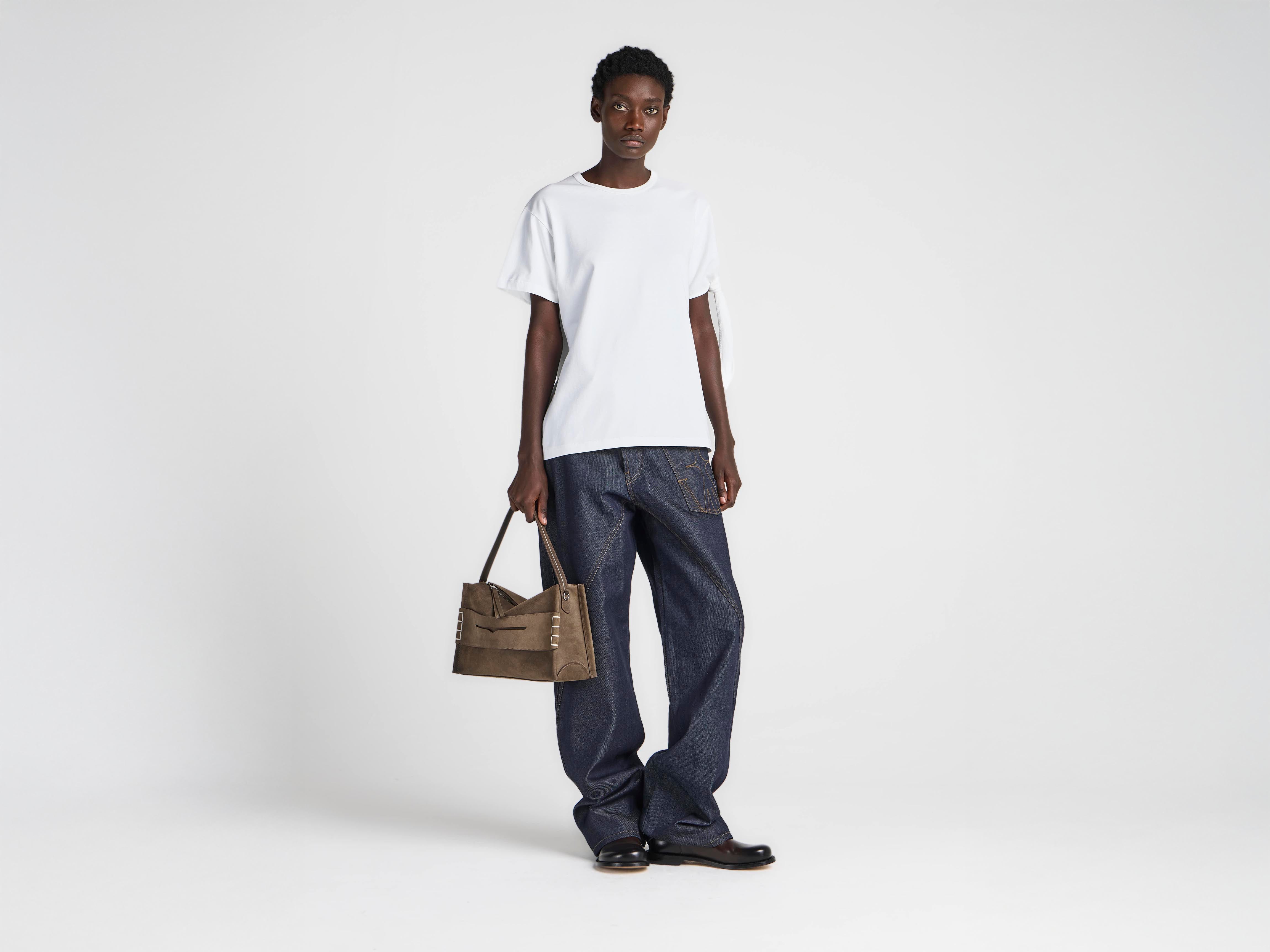 J.W.Anderson Shirts Knotted Sleeve T-Shirt Damen weiß
