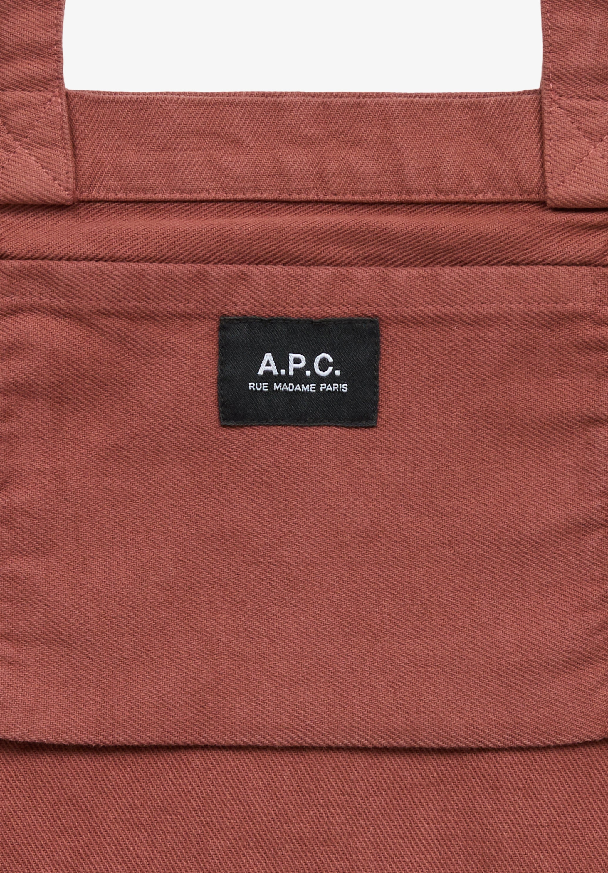 A.P.C. Lou Tragetasche Baumwolle 30x37 Rouge