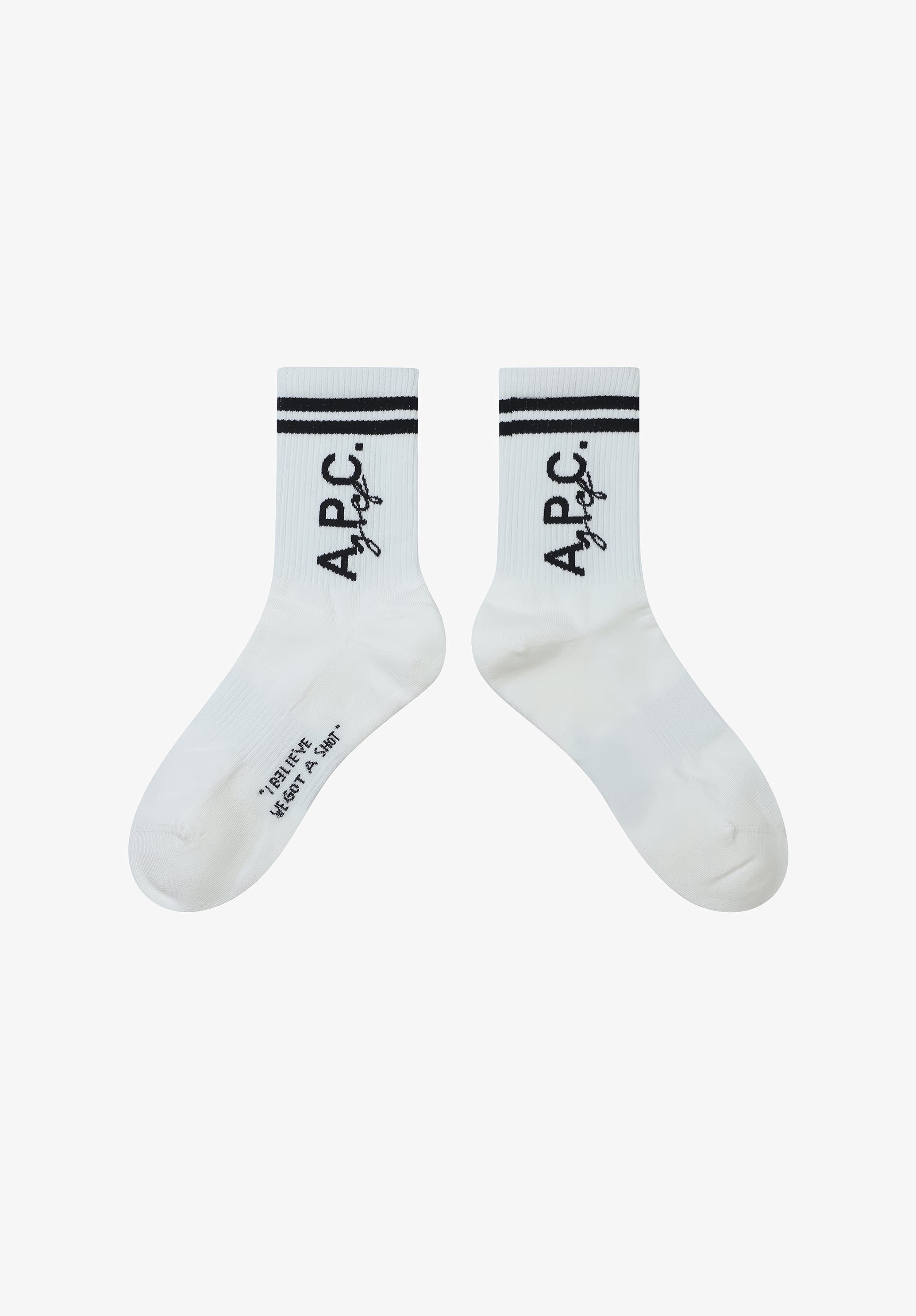 A.P.C. Coline Socken Golf Weiß Streifen TU