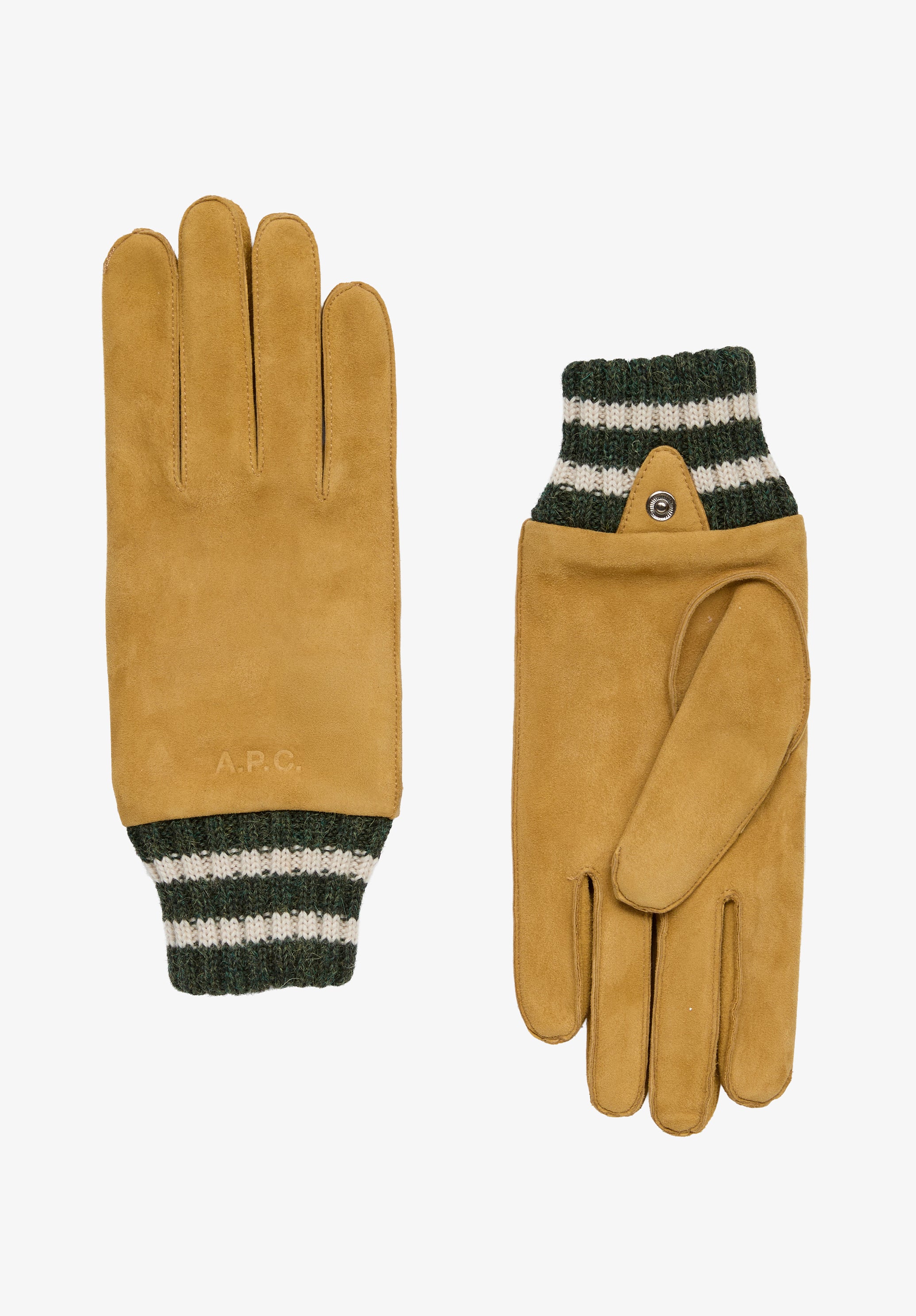 A.P.C. Handschuhe Veloursleder Alpaka Gr.7-9
