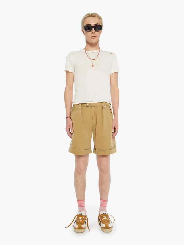 Mother The Head Honcho Short Shorts Khaki Baumwolle