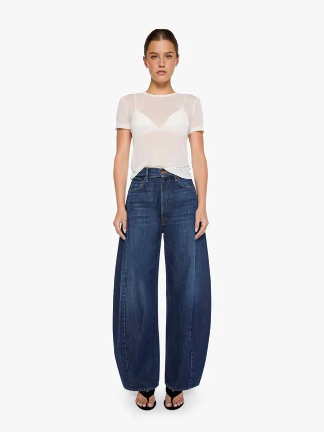 Mother Snacks Spoonful Wide Leg Jeans Fresh Squeezed