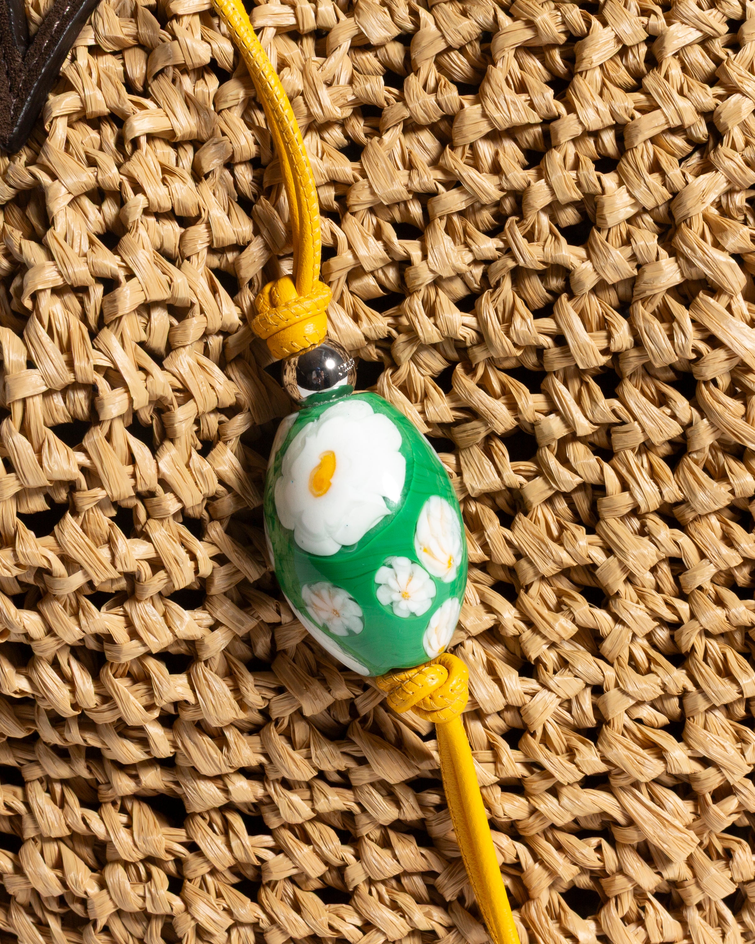 J.W.Anderson Bag Charms Murrina Beaded Charm Anhänger Grün