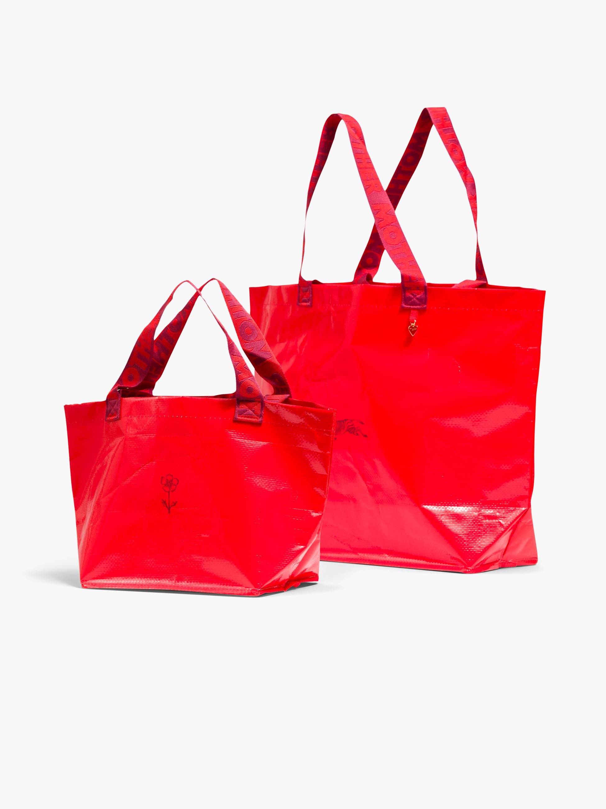 Mother The Shopping Bag Duo Tasche Crimson Red 2er Set