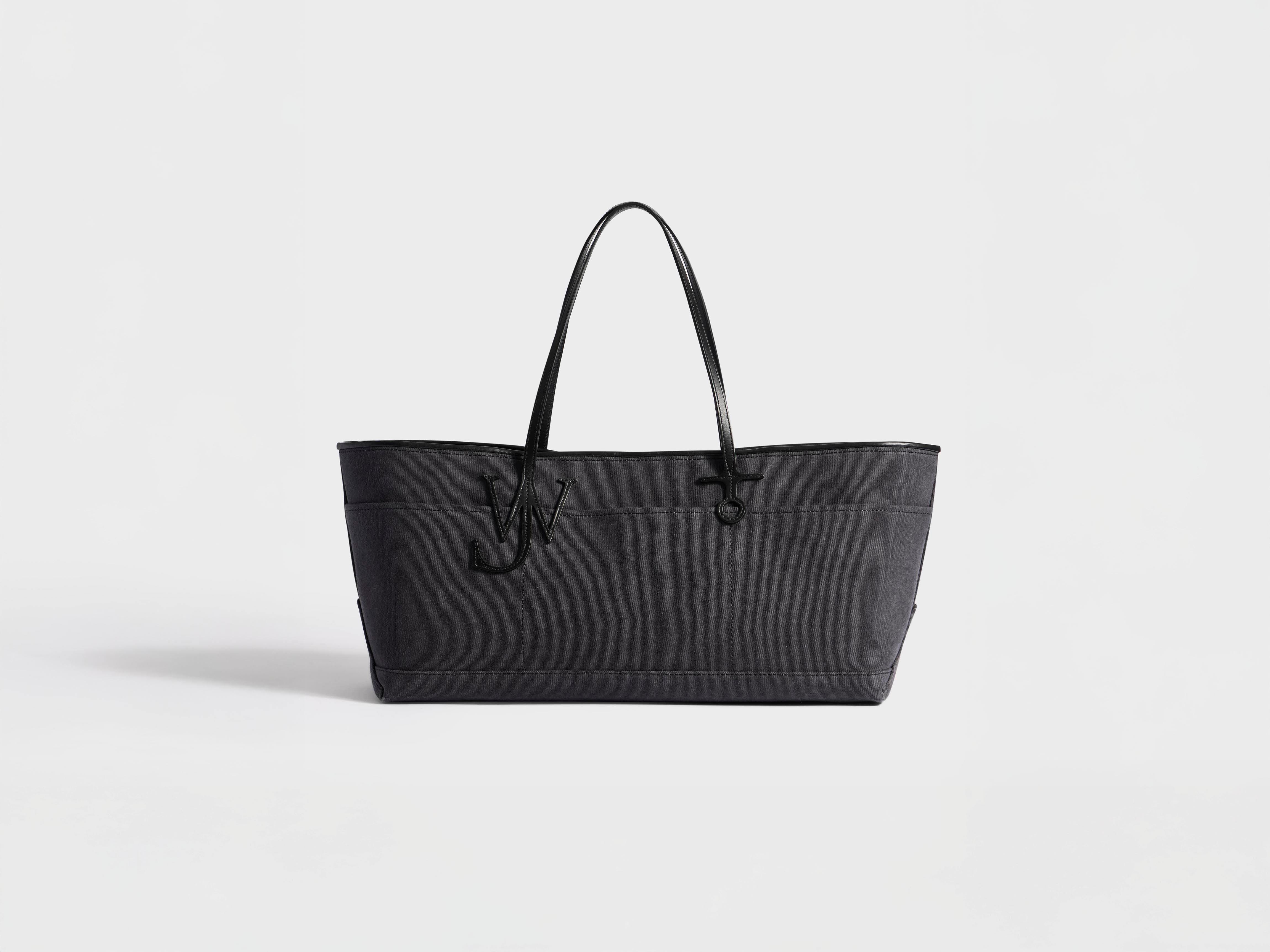 J.W.Anderson Anchor Tote Tasche Navy Canvas Leder Shopper