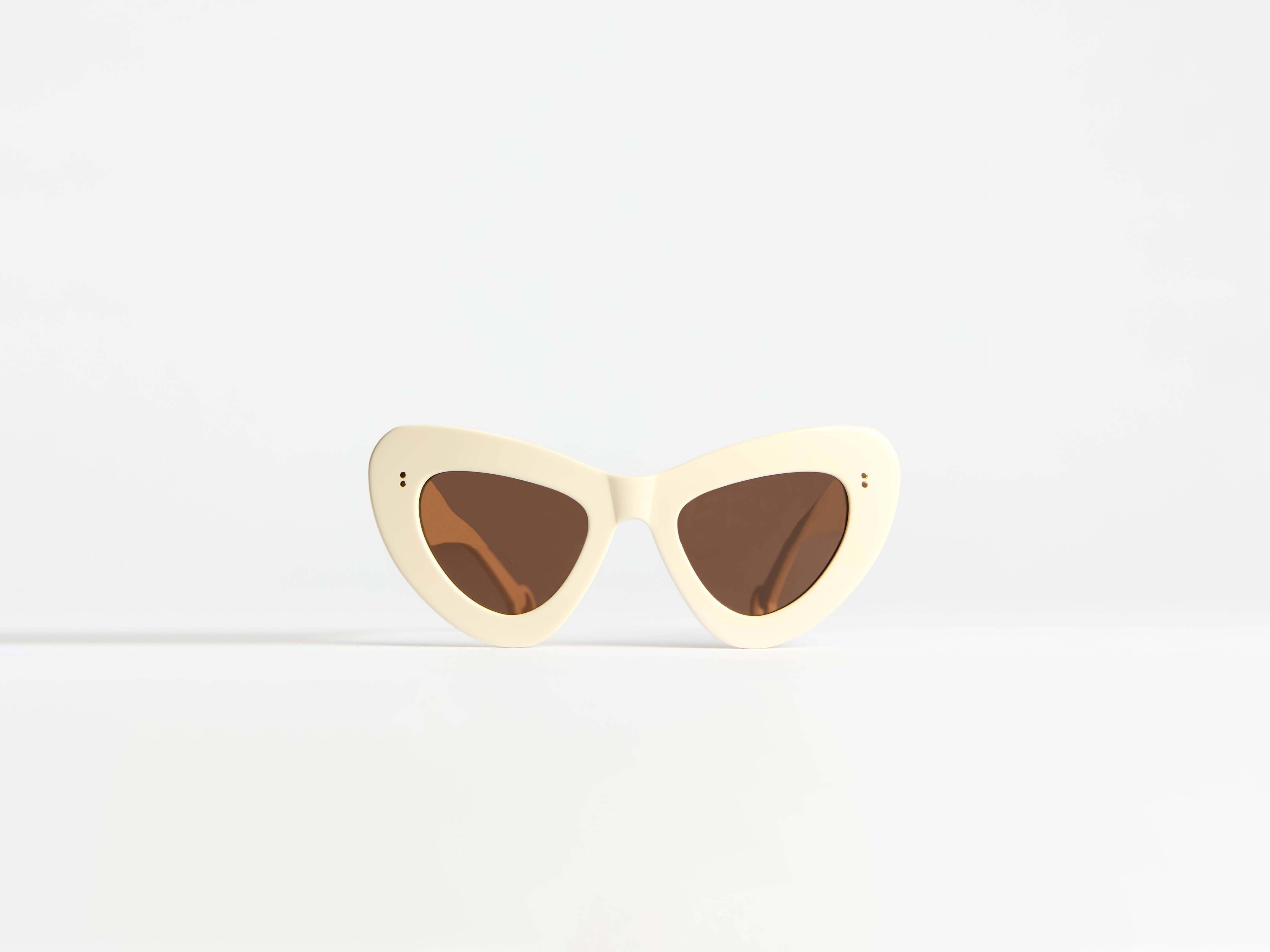 J.W.Anderson JWA06 Butterfly Sonnenbrille Off-White