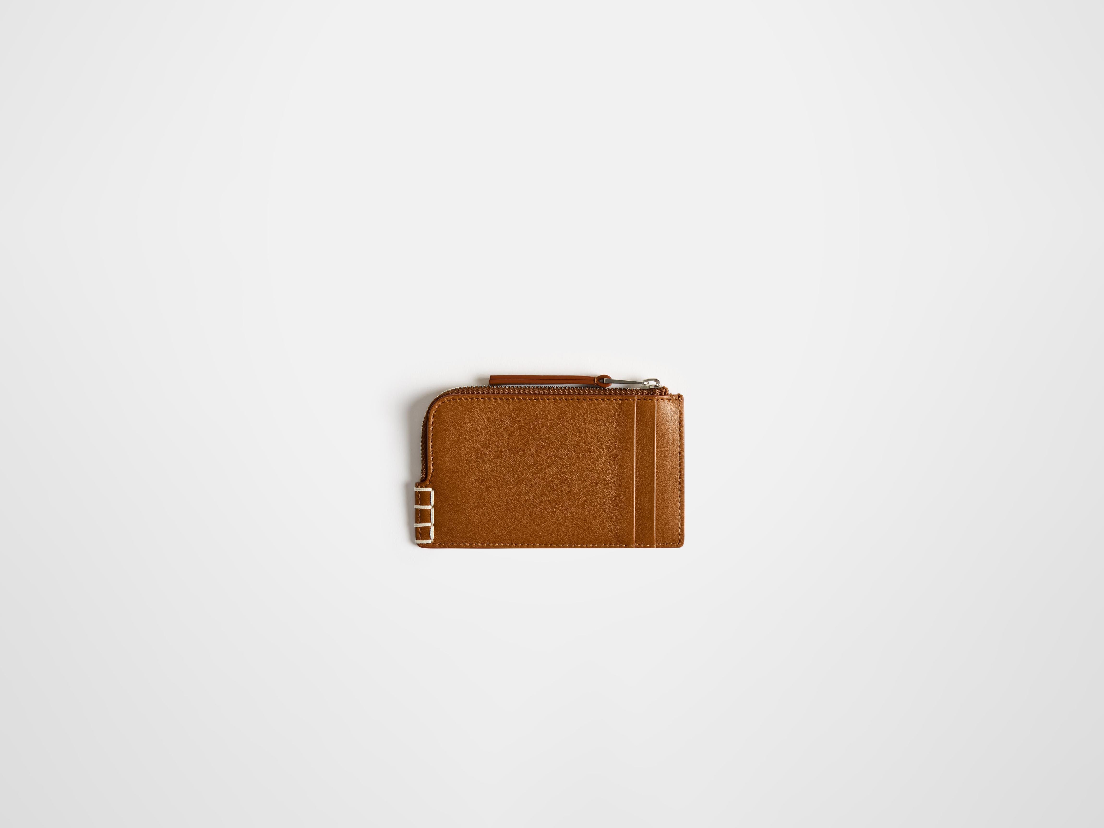 J.W.Anderson Loafer Zip Wallet Geldbörse Tan Leder