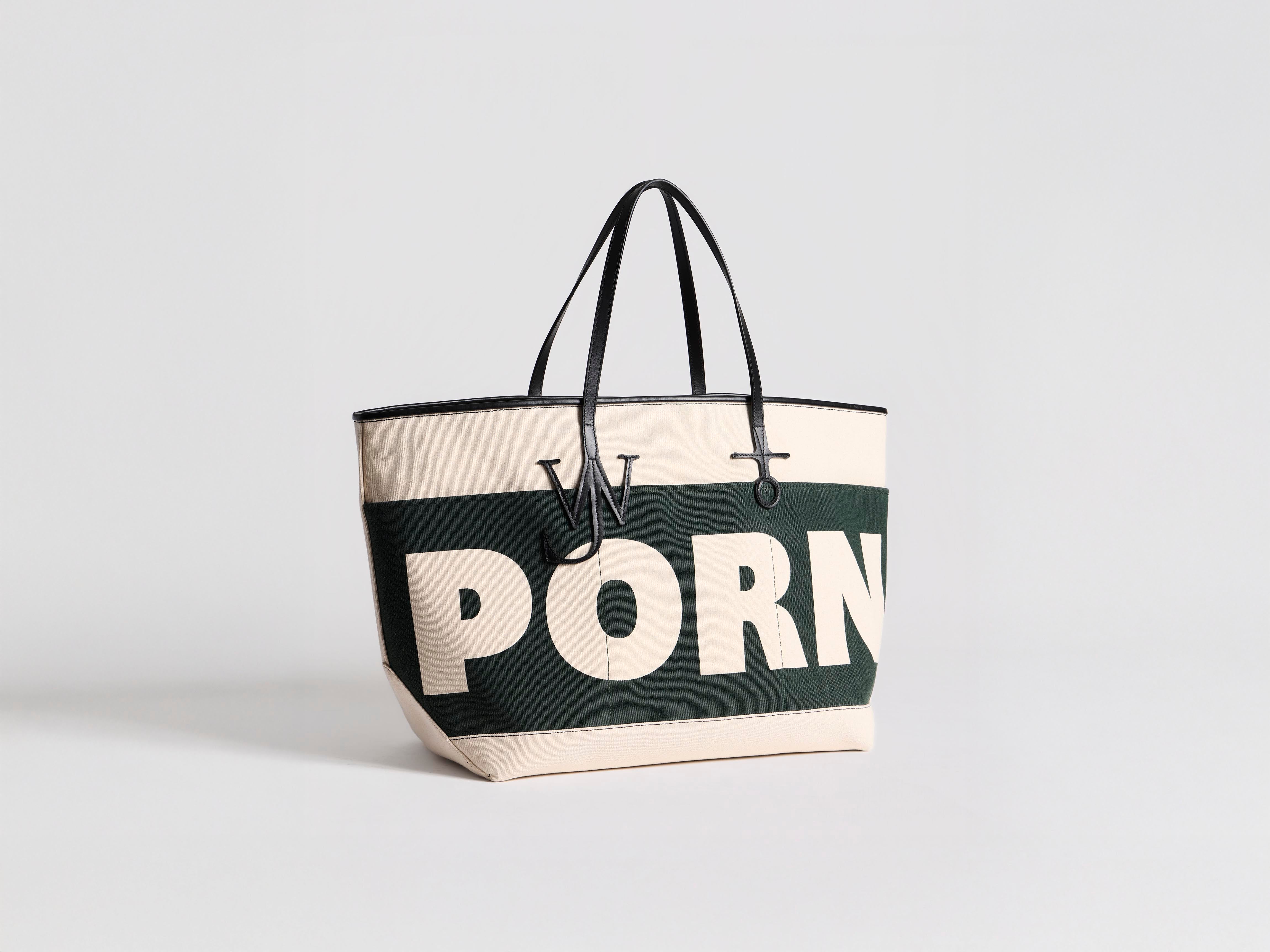 J.W.Anderson XL Porn Anchor Tote Grün Canvas