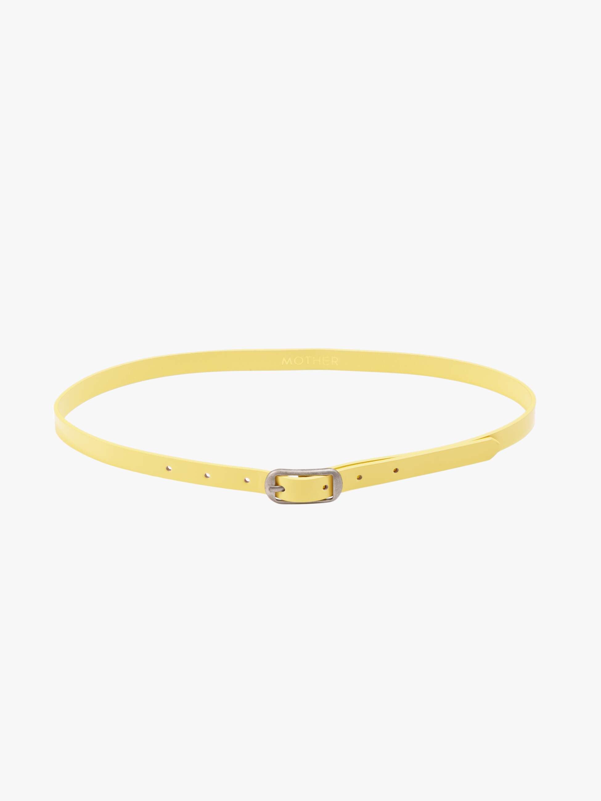 Mother The Patent Leather Belt Gürtel Gelb Lackleder