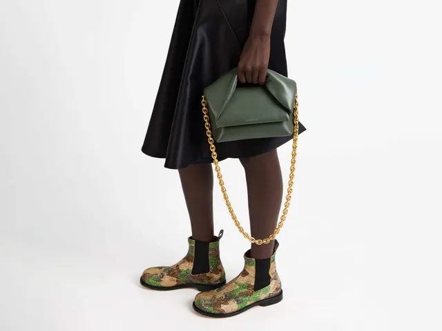 J.W.Anderson Twister Bag Medium Tasche Khaki Leder