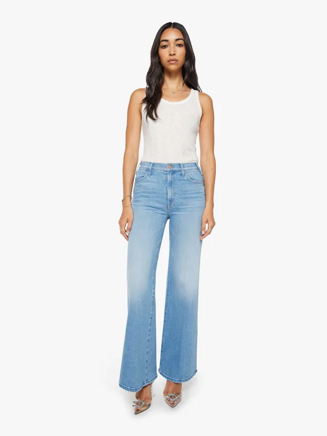 Mother Hustler Roller Sneak Jeans Room Service Hellblau