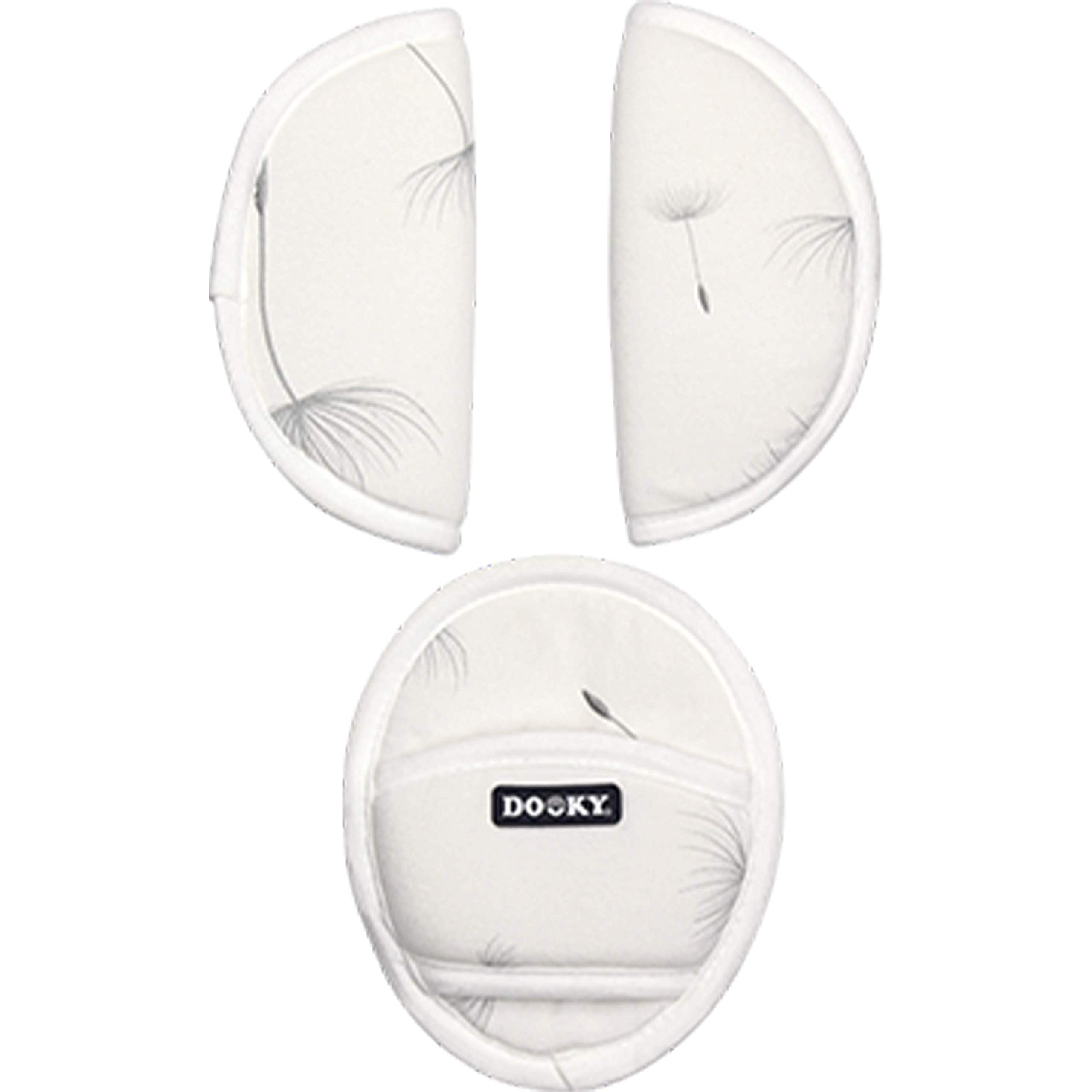 Dooky Universal Pads Gurtpolster Dandelion Weiß 3er Set