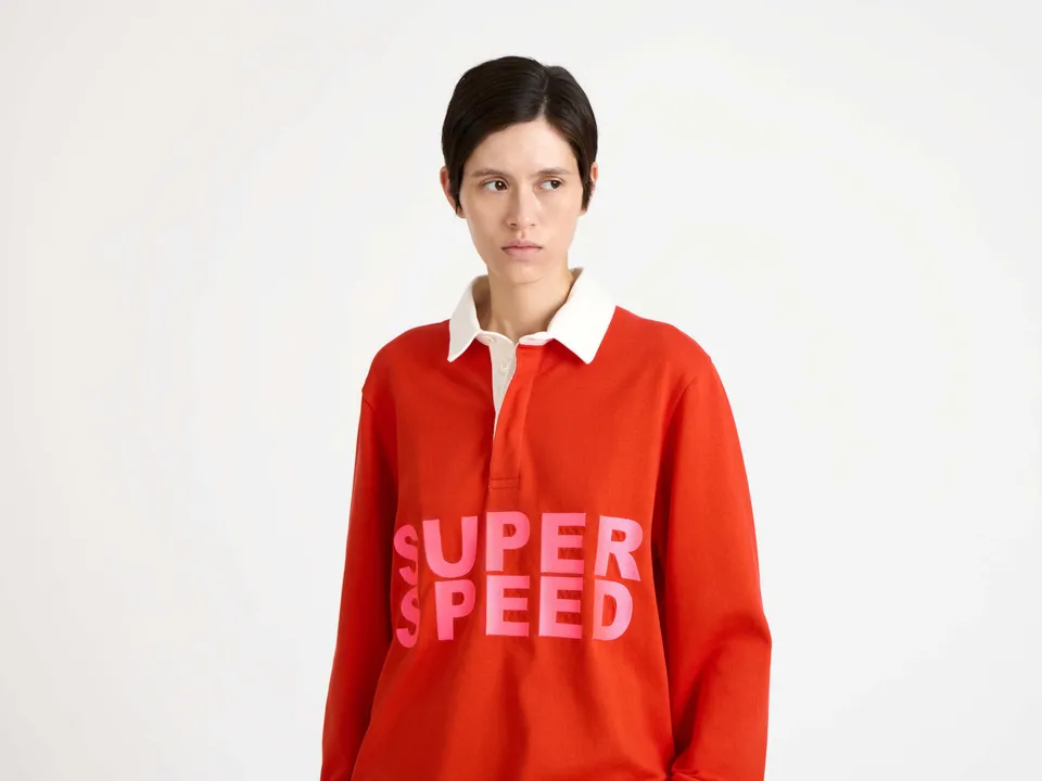 J.W.Anderson Super Speed Rugby Polo Top Rot Jersey