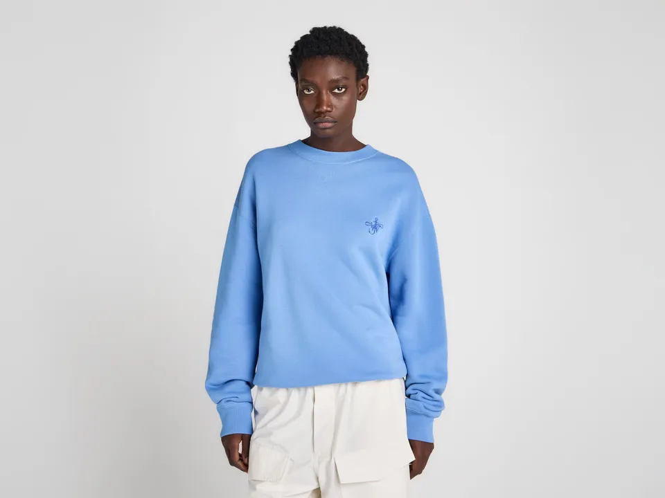 J.W.Anderson Ribbon Anchor Sweatshirt Washed Blue