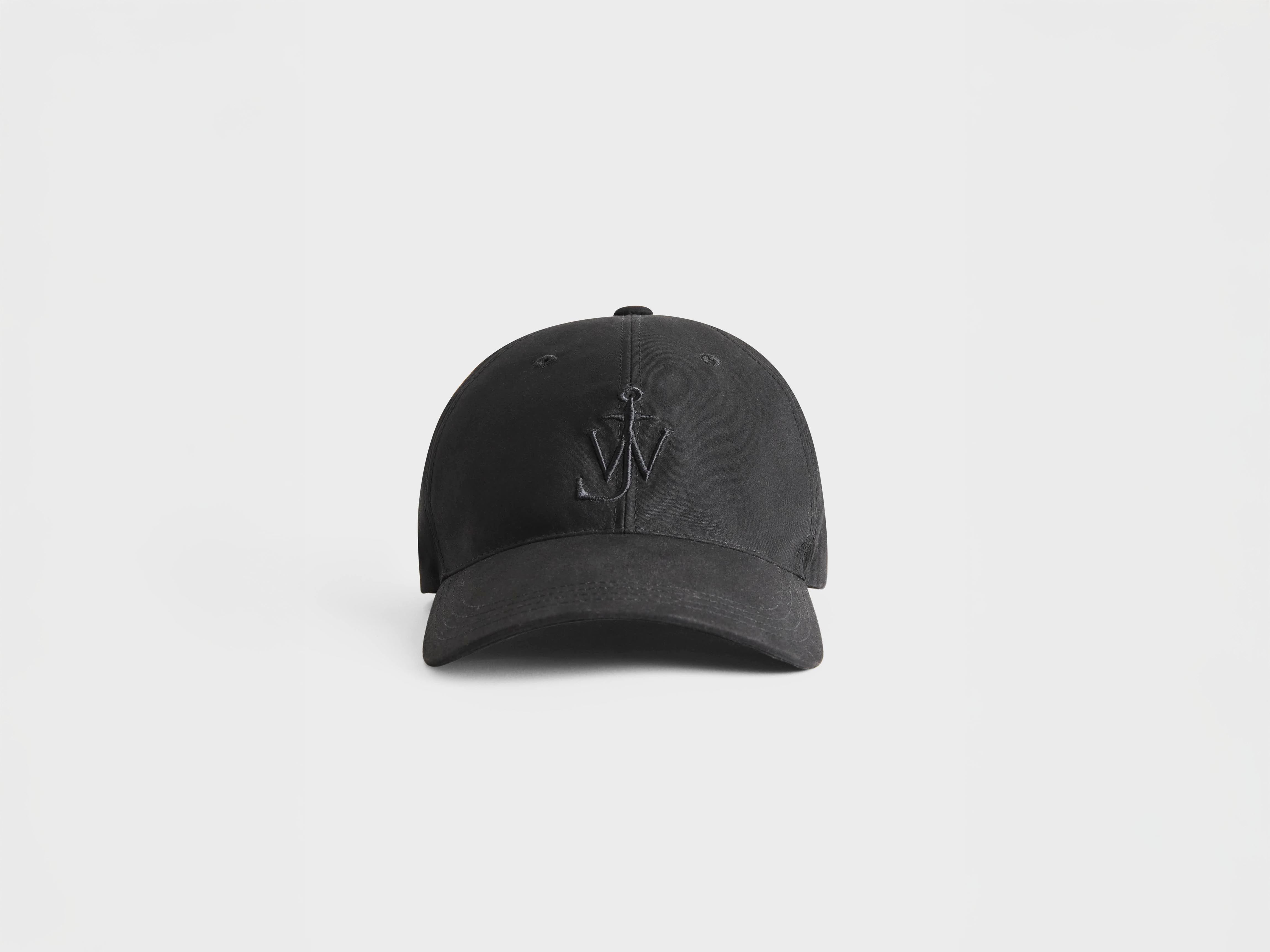 J.W.Anderson Waxed Cotton Baseball Cap Schwarz One Size