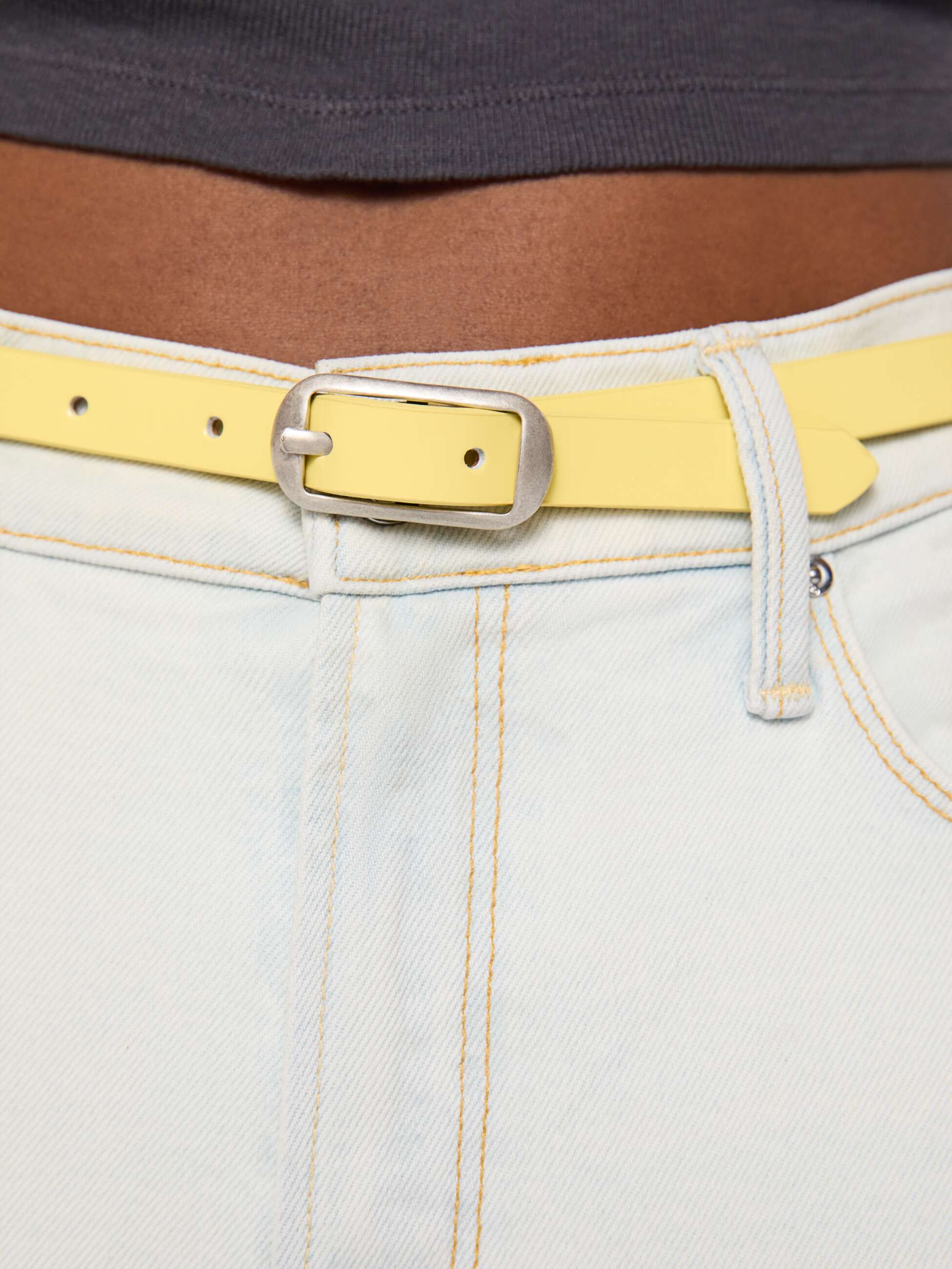 Mother The Patent Leather Belt Gürtel Gelb Lackleder