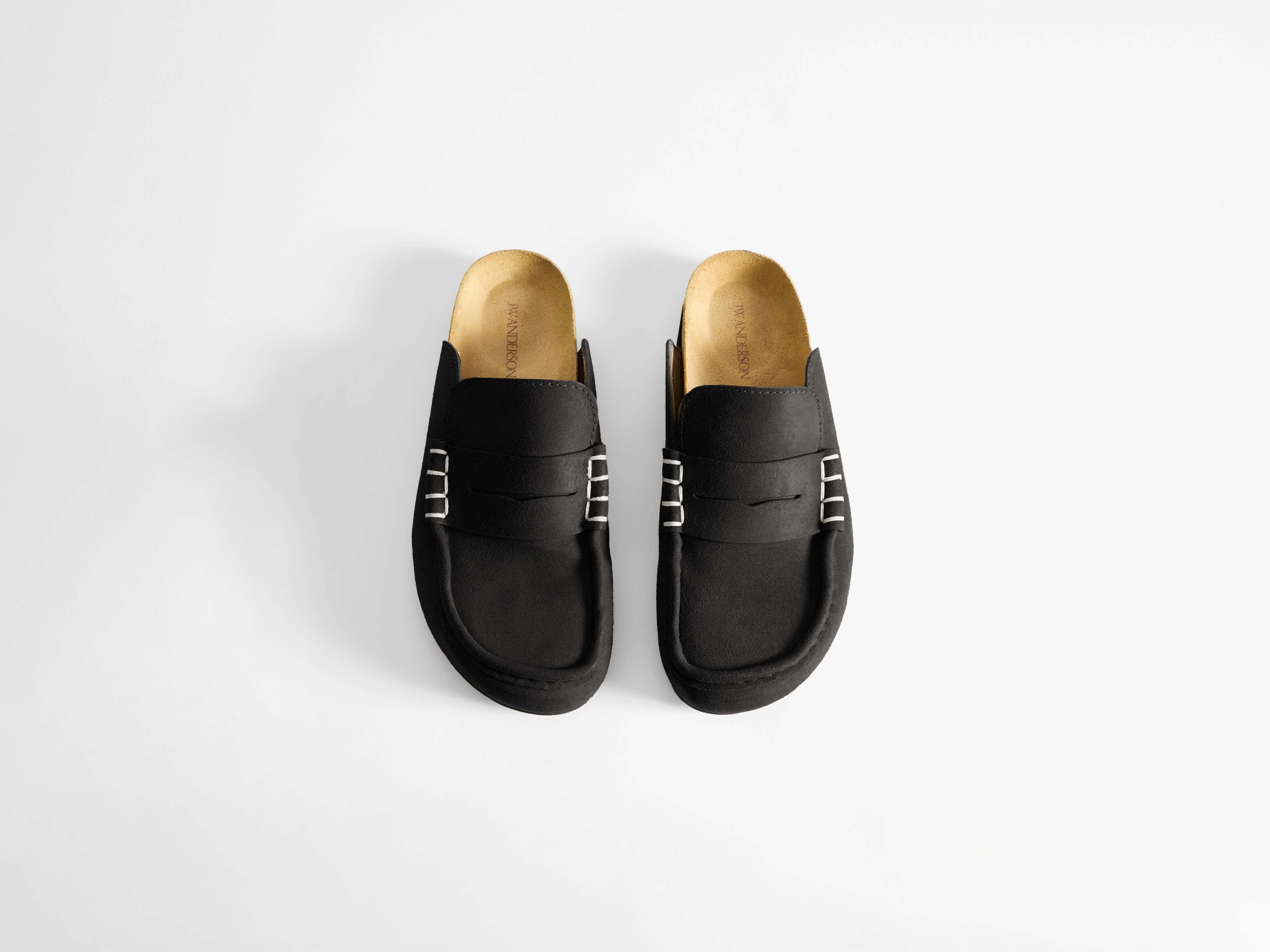 J.W.Anderson Stitch Loafer Schwarz Kalbsleder