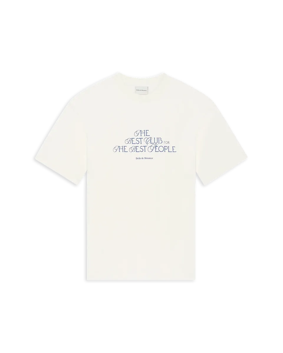 Drôle De Monsieur Le T-Shirt The Best Club T-Shirt off-white Print