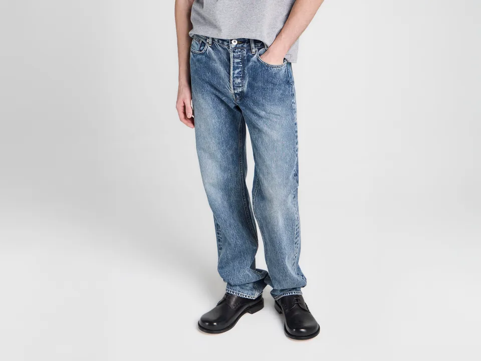 J.W.Anderson Jeans Straight Leg Jeans Herren Mittelblau