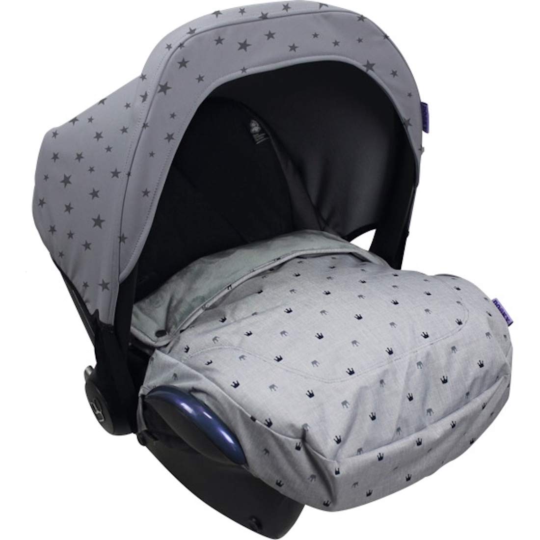 Dooky Cosy Top Crowns Fußsack Babyschale 0+ Universal