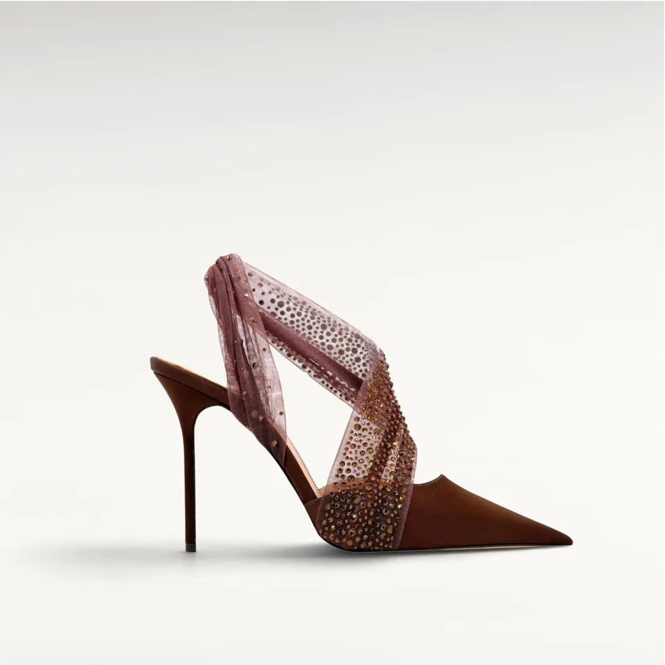 Gedebe Caresse Slingback Pumps Satin Tüll