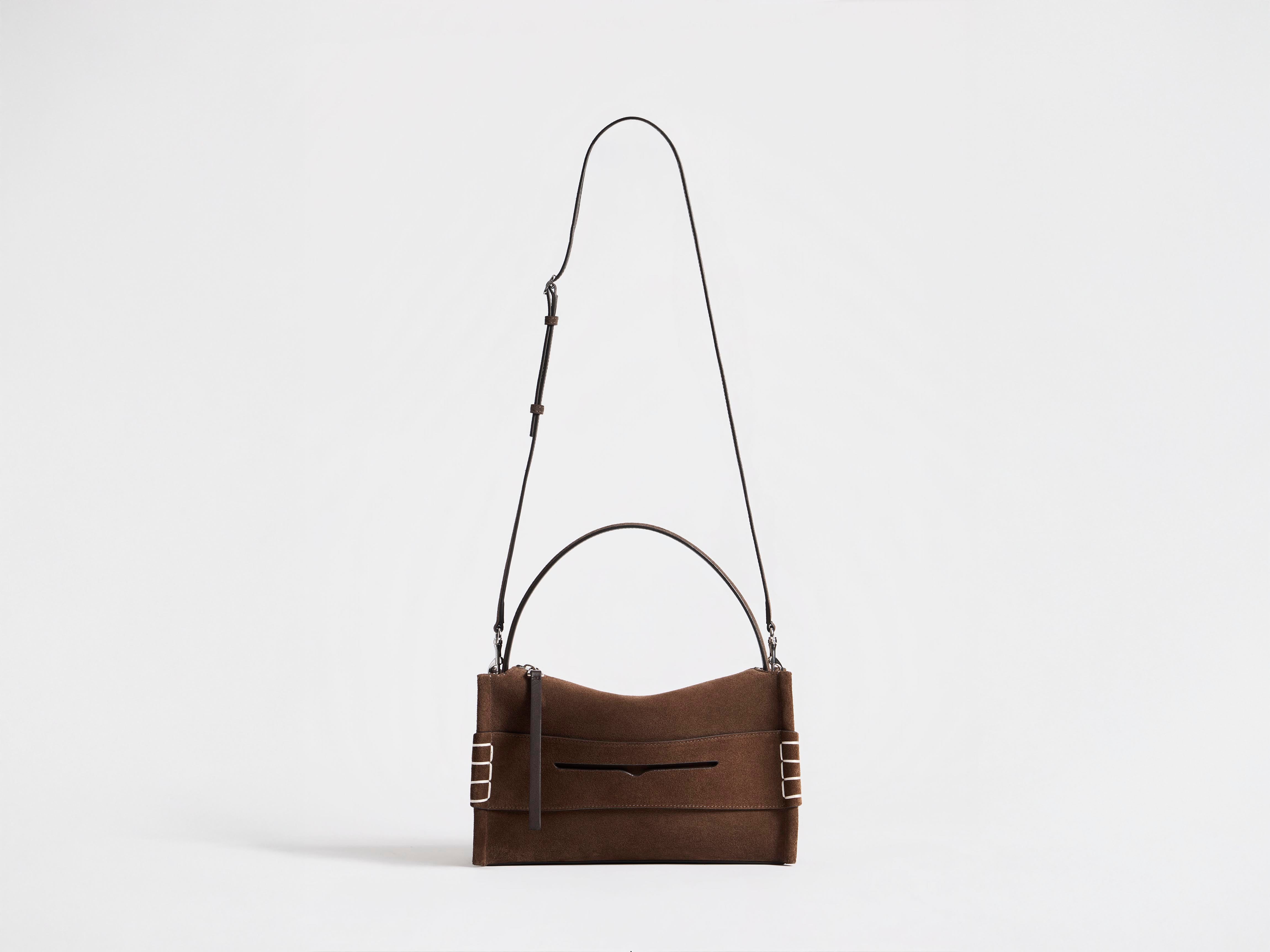 J.W.Anderson Loafer Tasche Braun Suede Umhängetasche