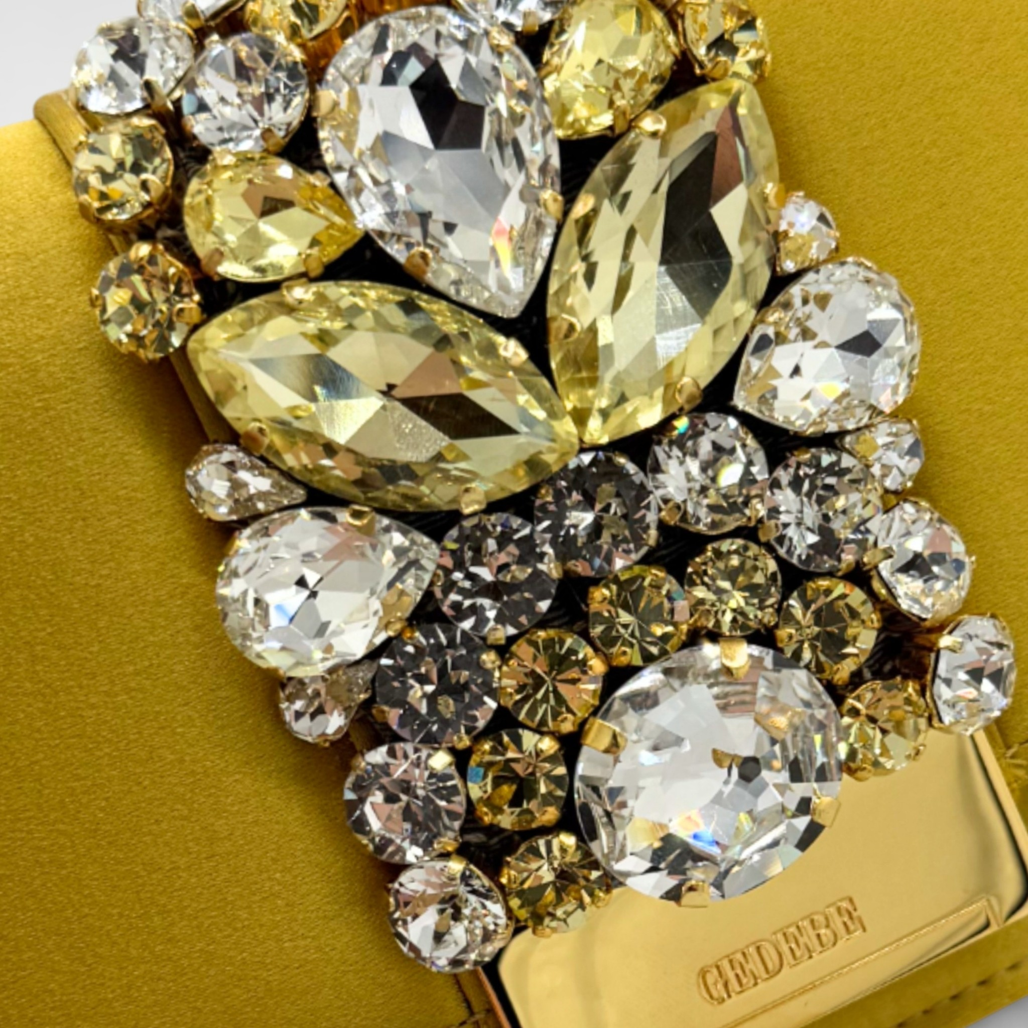Gedebe Cliky Long Clutch Abendtasche Satin lang