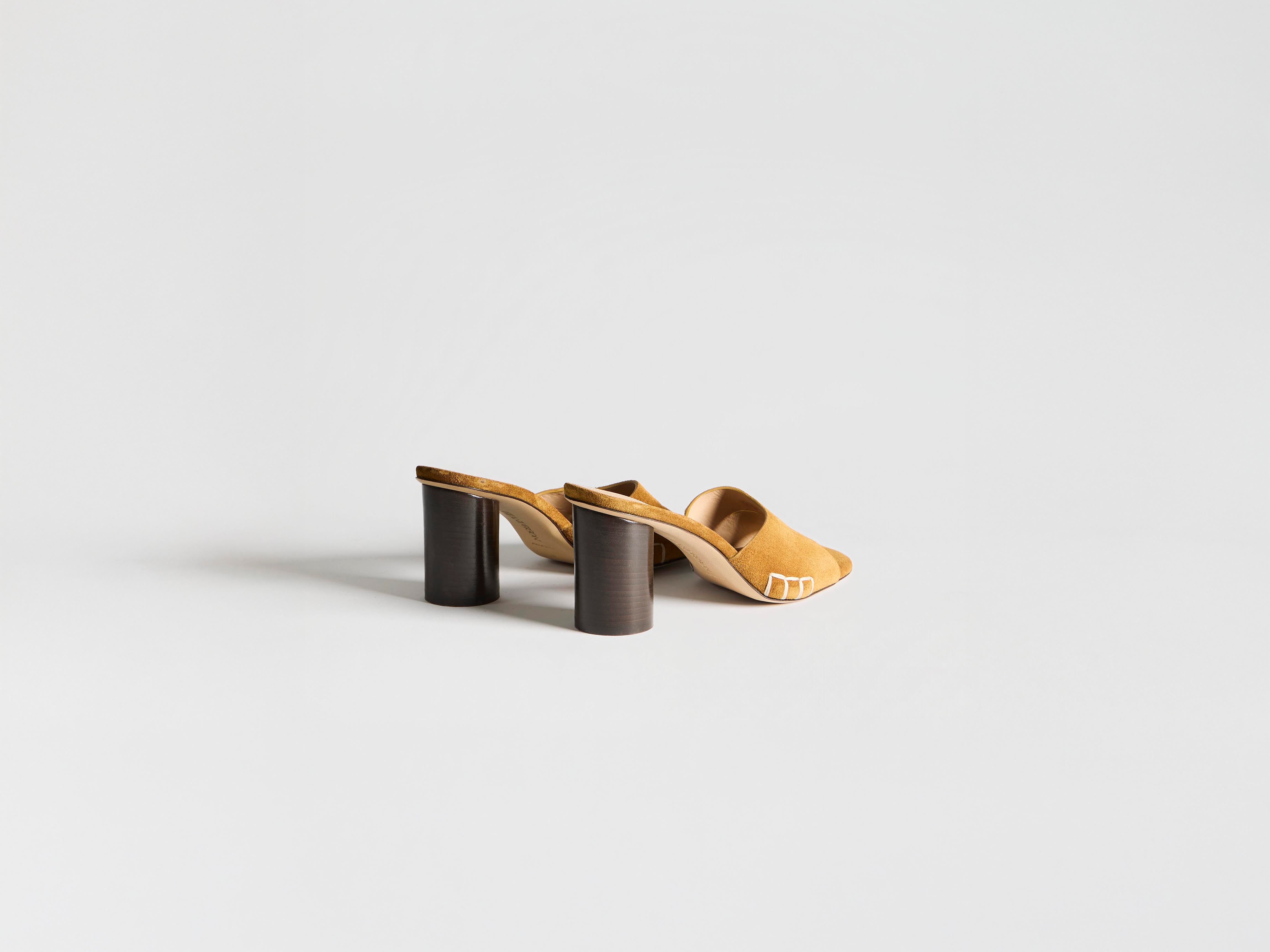 J.W.Anderson Loafer Mule Sandale Caramel Wildleder 38