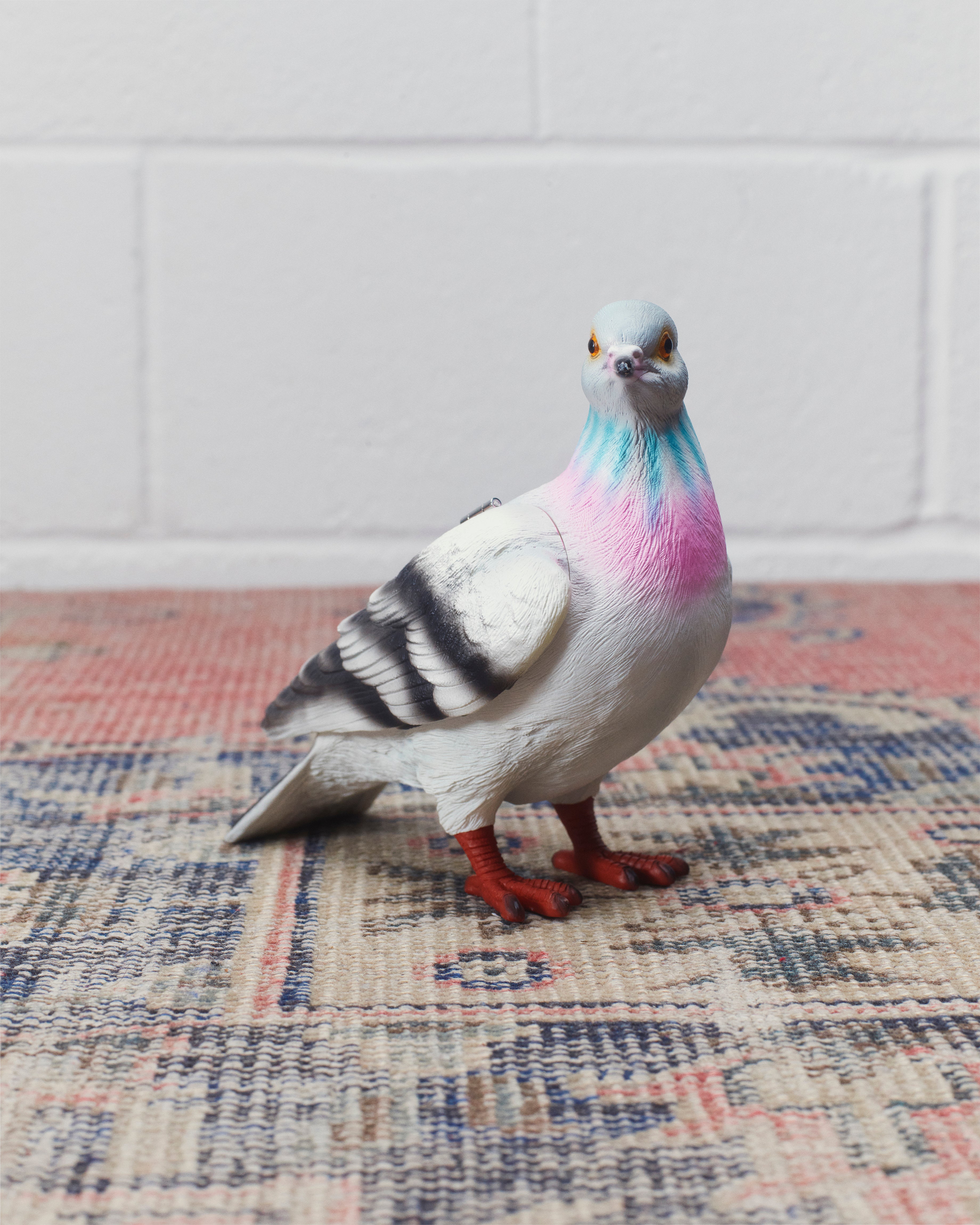 J.W.Anderson Bags Pigeon Clutch Tasche Grau
