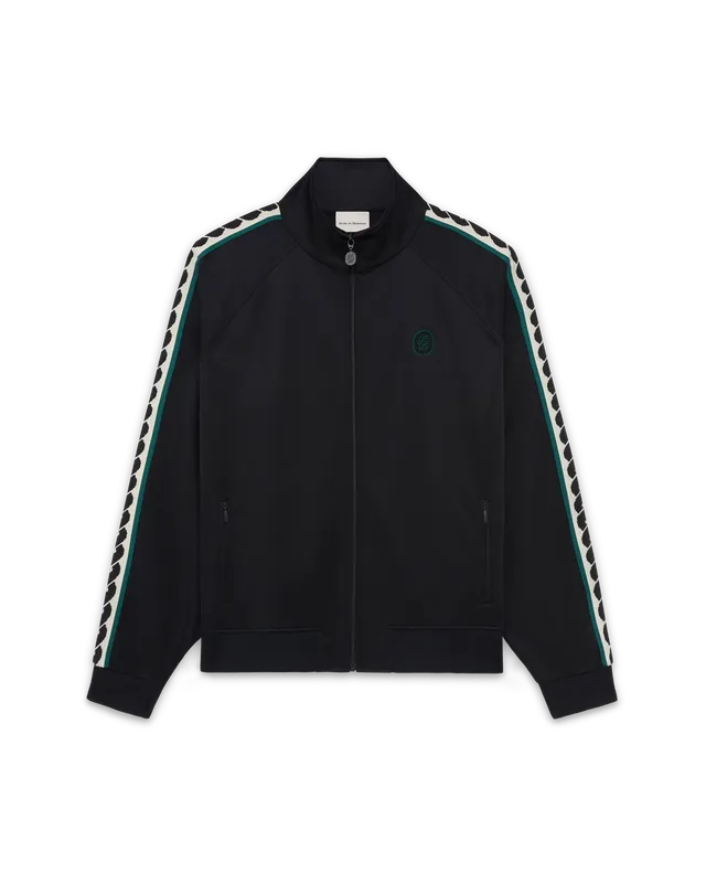 Drôle De Monsieur D Miroir Trackjacket Trackjacke Schwarz Baumwolle