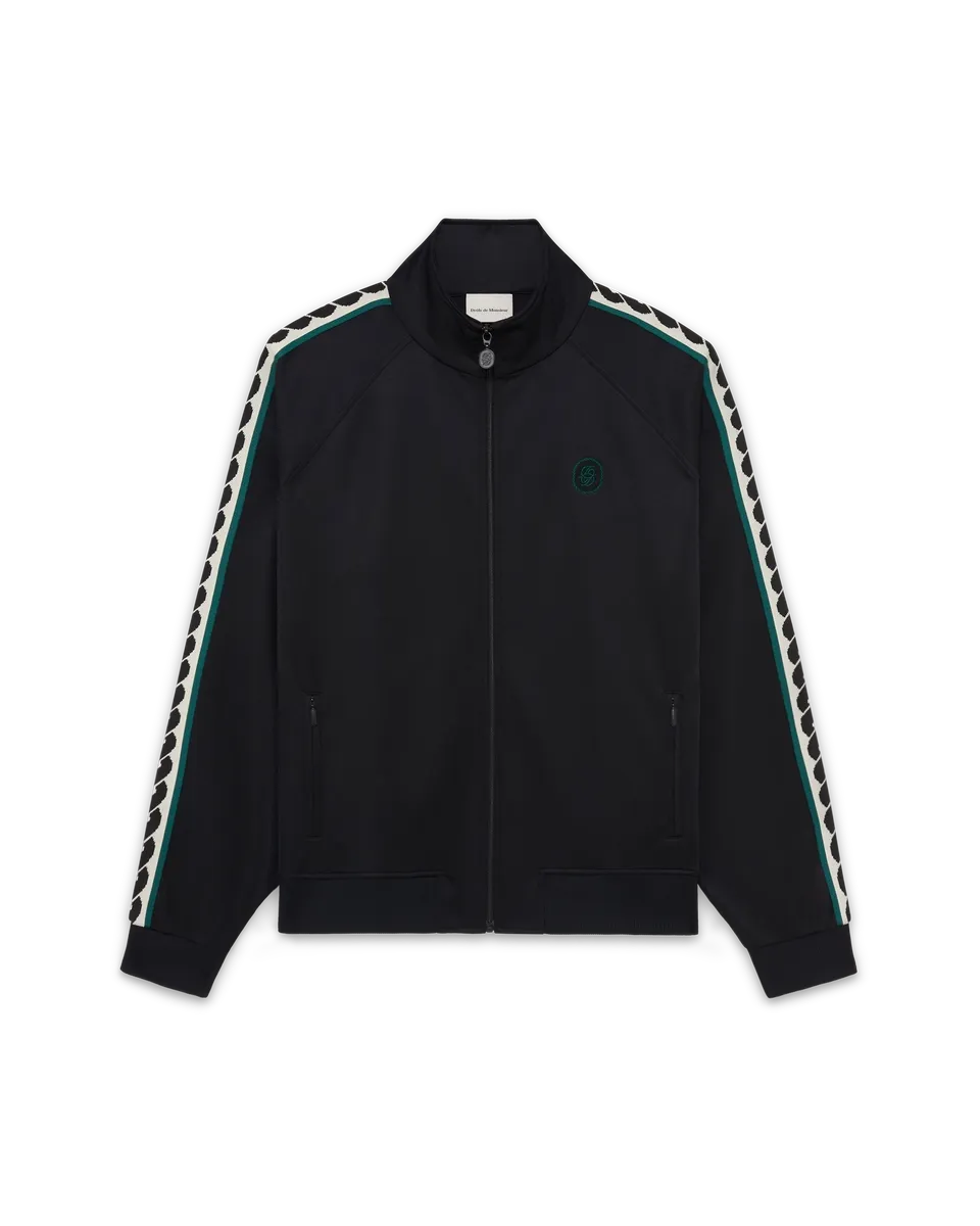 Drôle De Monsieur D Miroir Trackjacket Trackjacke Schwarz Baumwolle