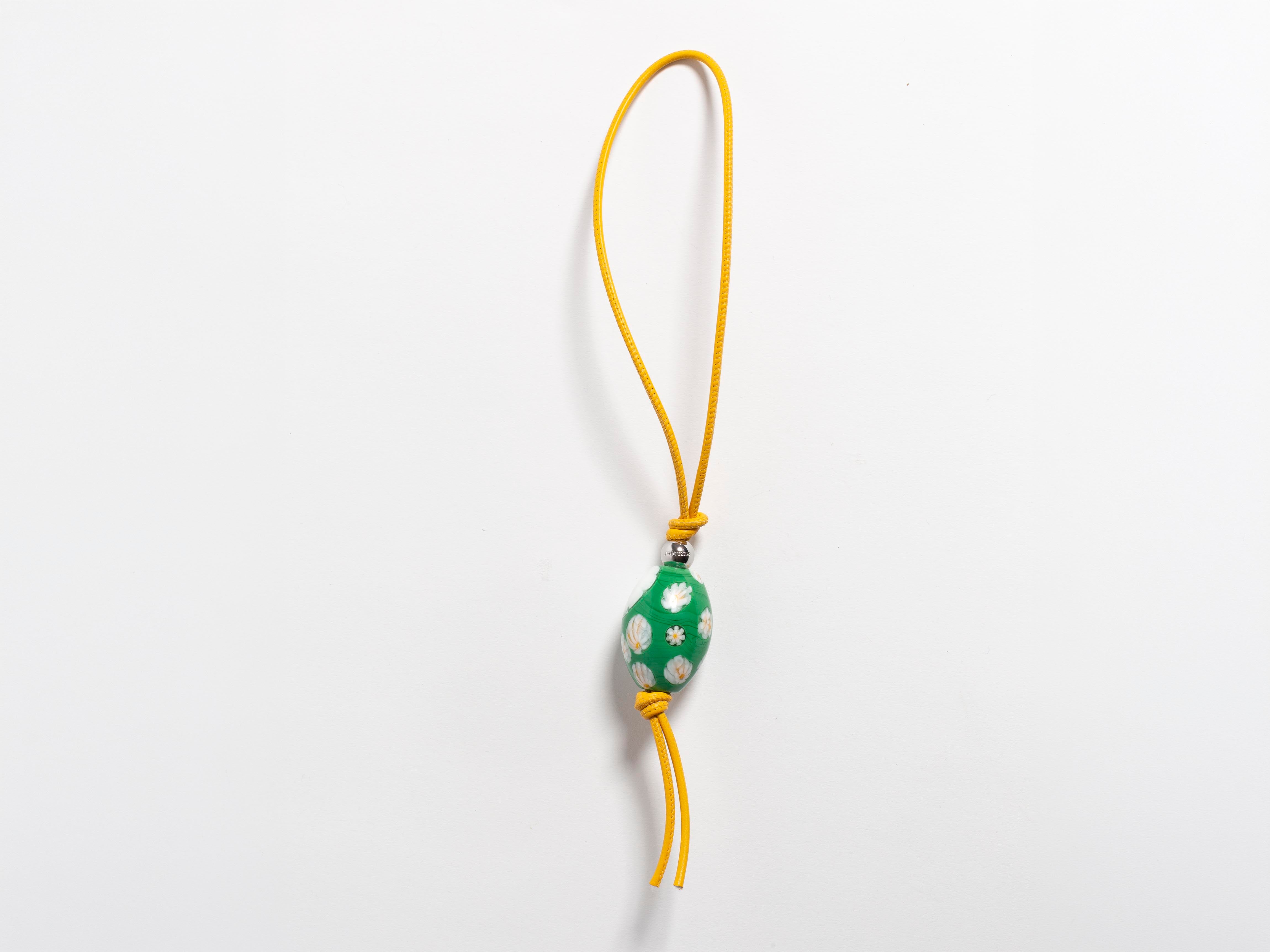 J.W.Anderson Bag Charms Murrina Beaded Charm Anhänger Grün
