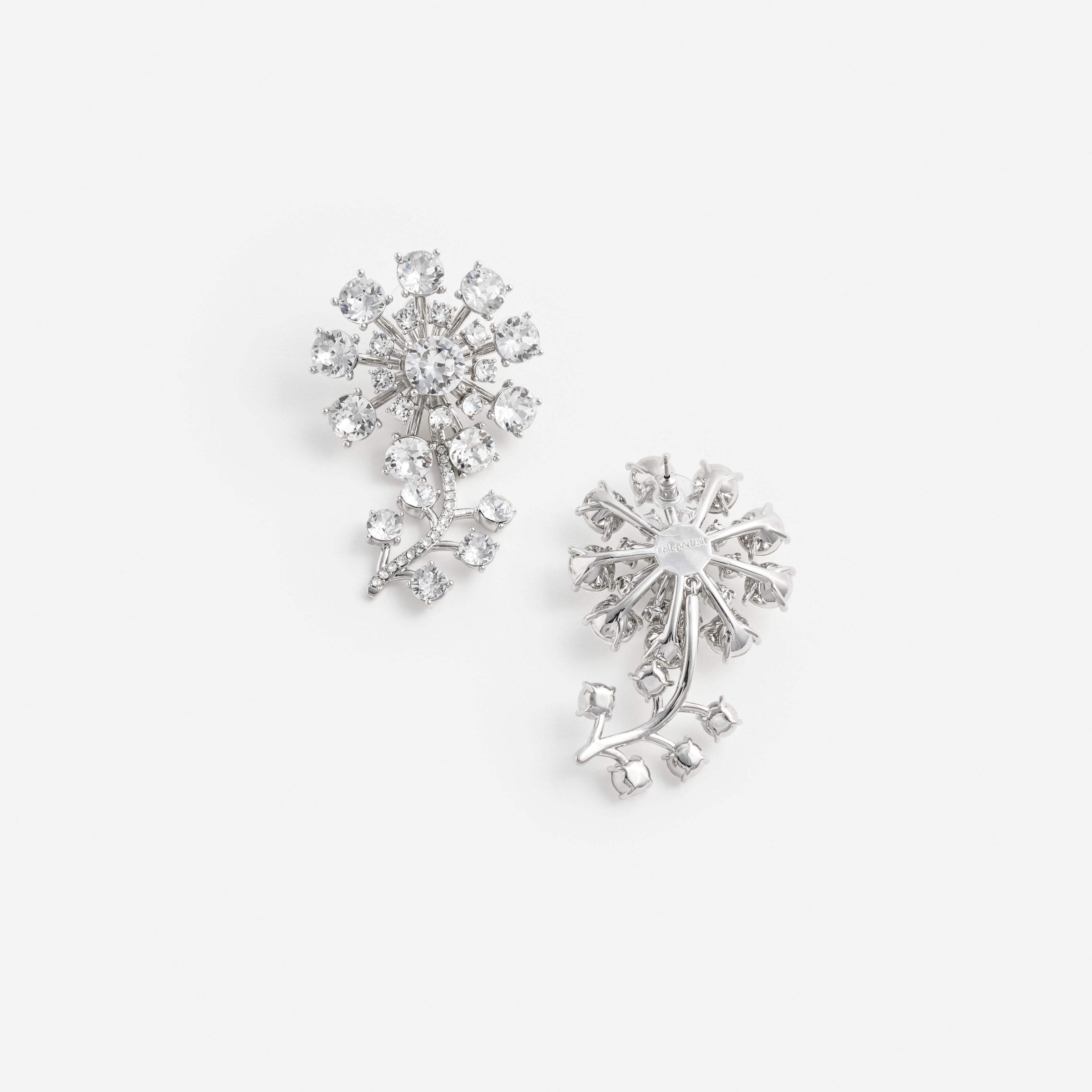 Self Portrait Silver Flower Ohrringe Silber Blume