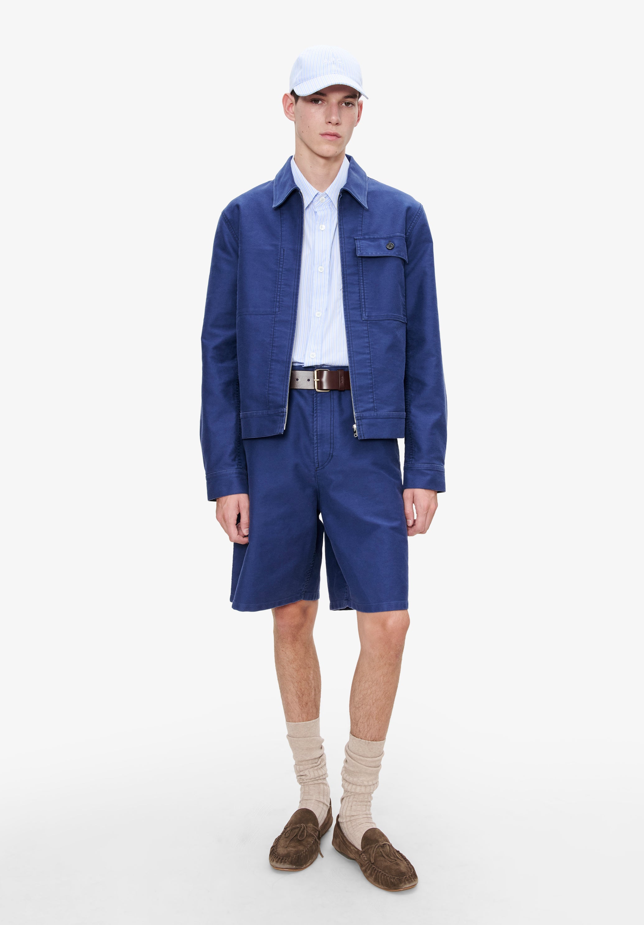 A.P.C. Blouson Victor Jacke M Moleskin Baumwolle