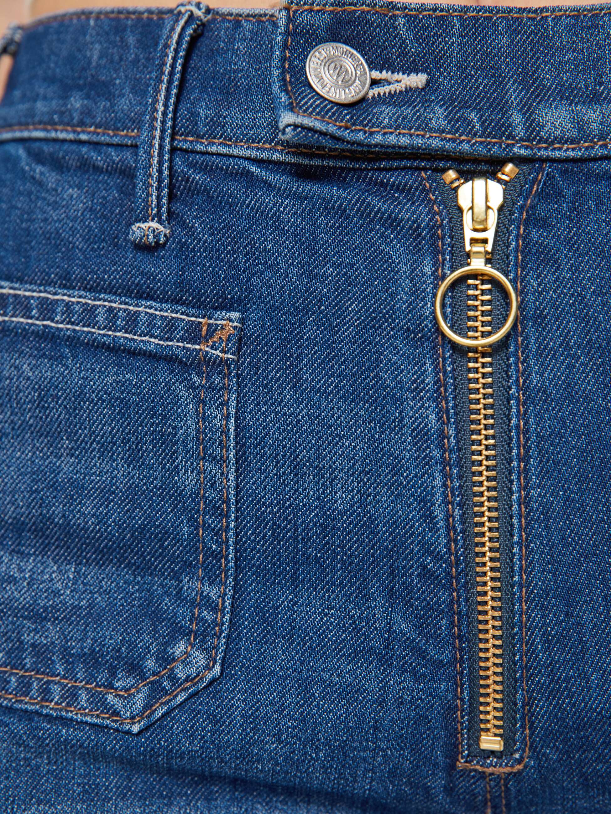 Mother Hustler Roller Wide Leg Jeans Made In The Shade