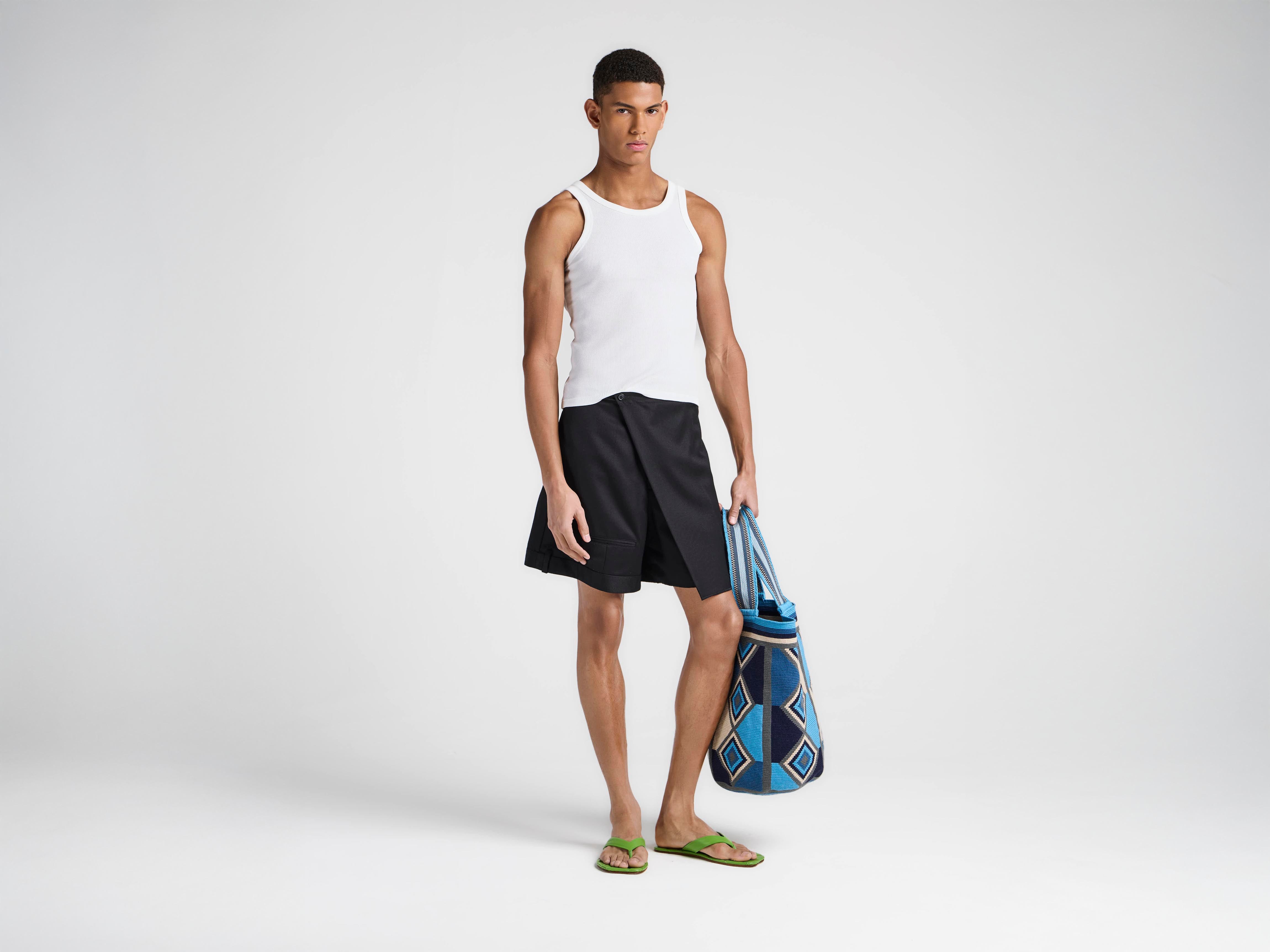J.W.Anderson Rib Vest Tanktop Weiß Herren Slim Fit