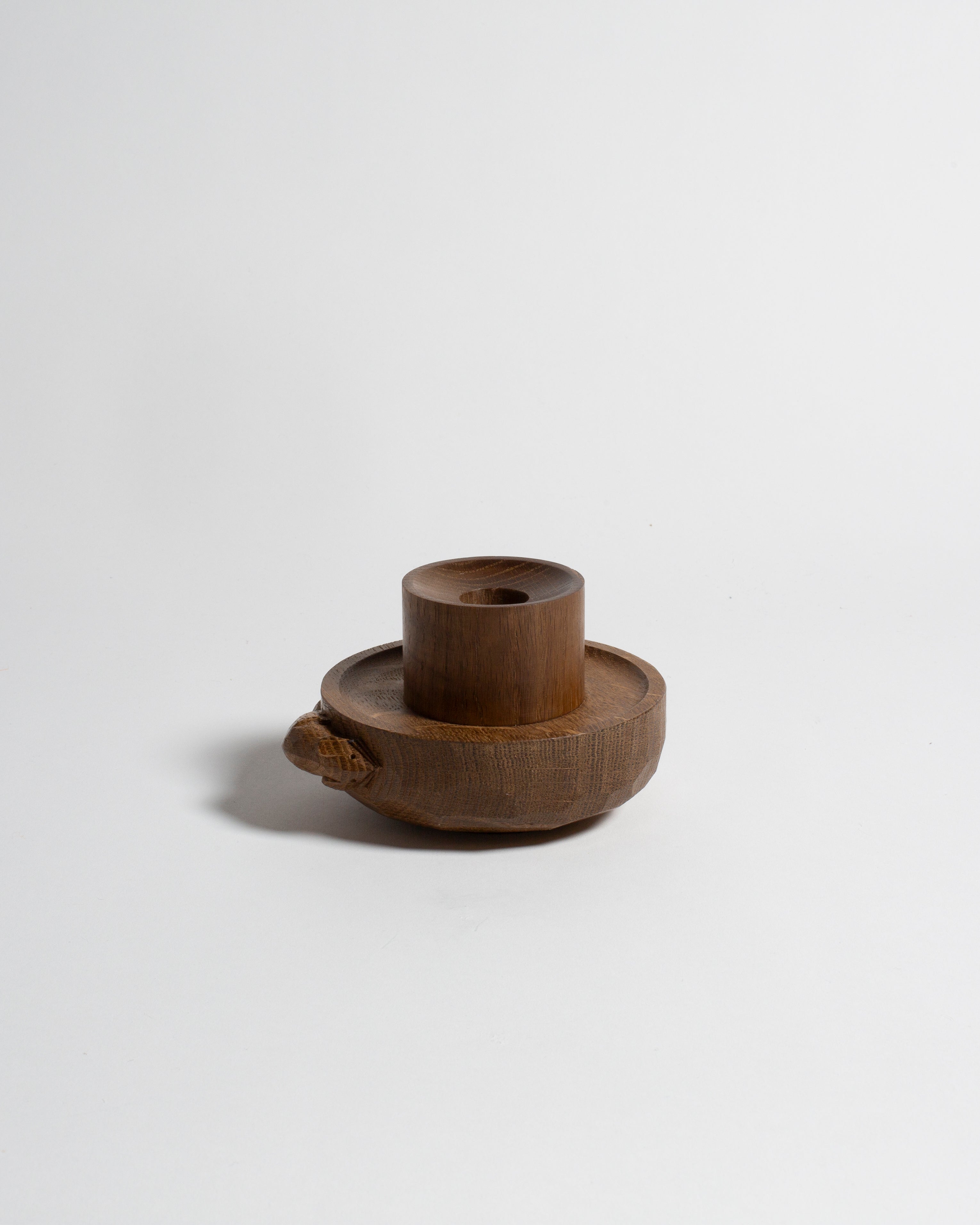 J.W.Anderson x Mouseman Candle Holder Kerzenhalter Braun Holz