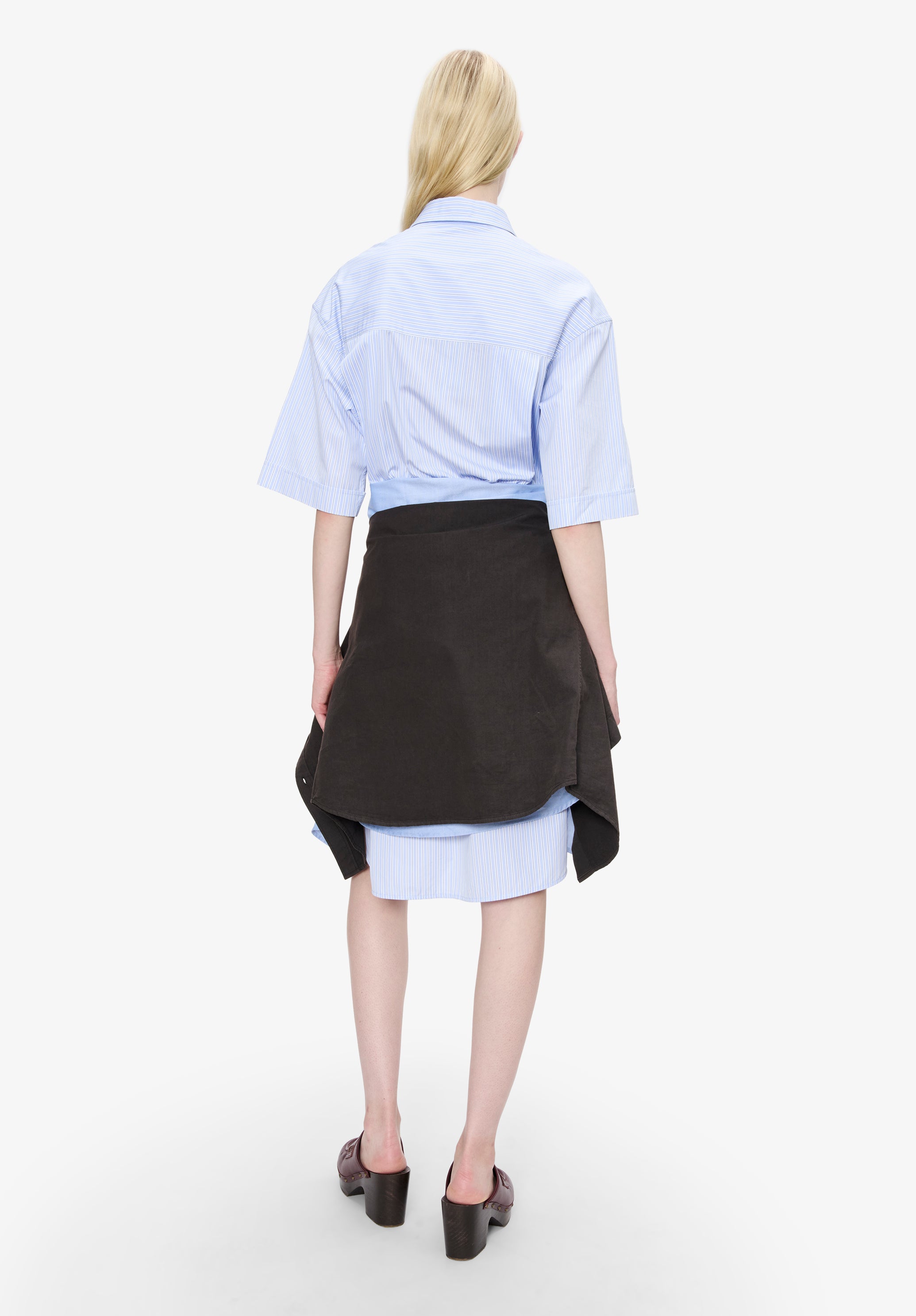 A.P.C. Chiara Kleid 38 blau gerade Ueberknie
