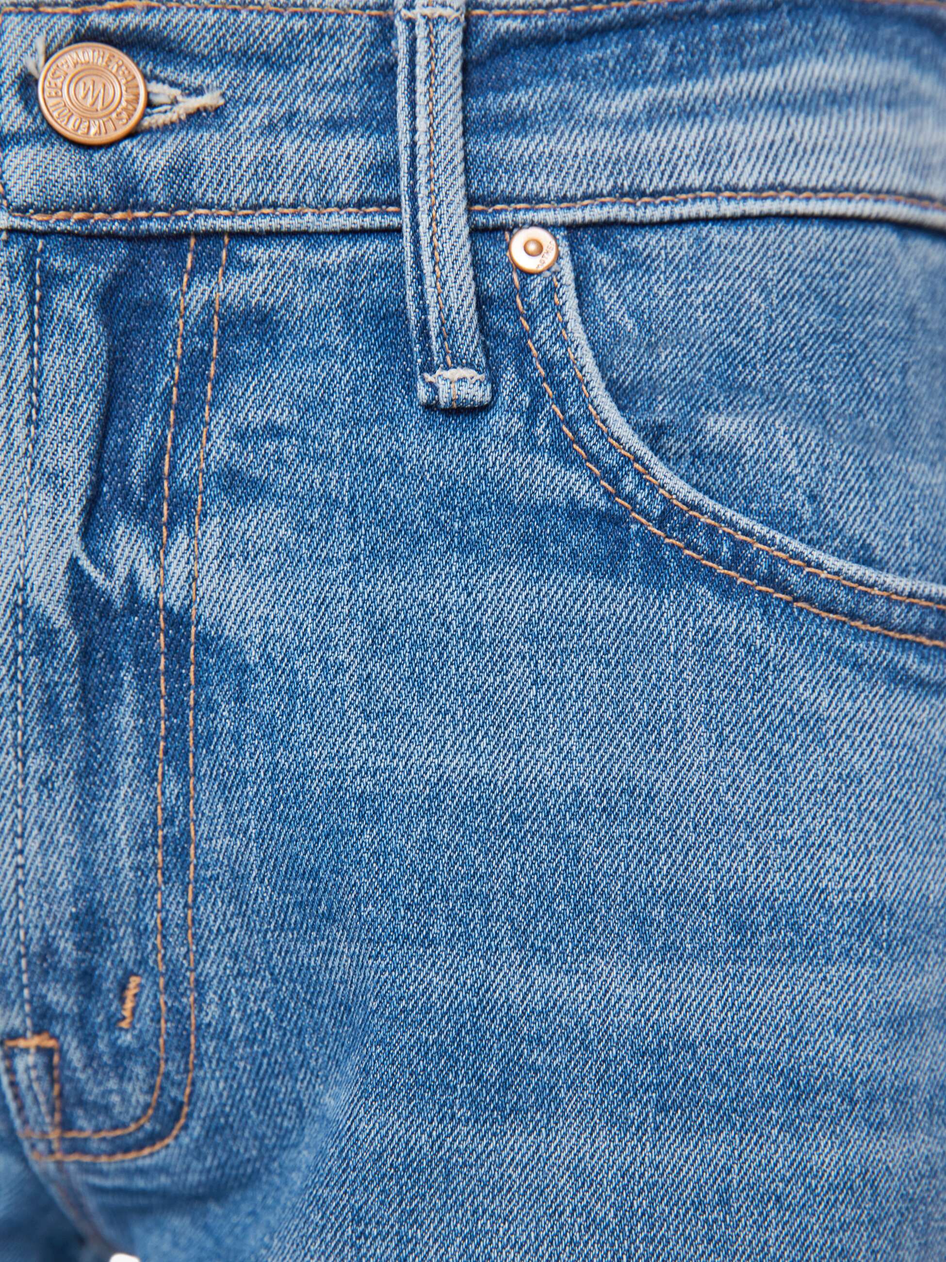 Mother The Outsider Sneak Hokey Pokey Jeans mittelblau