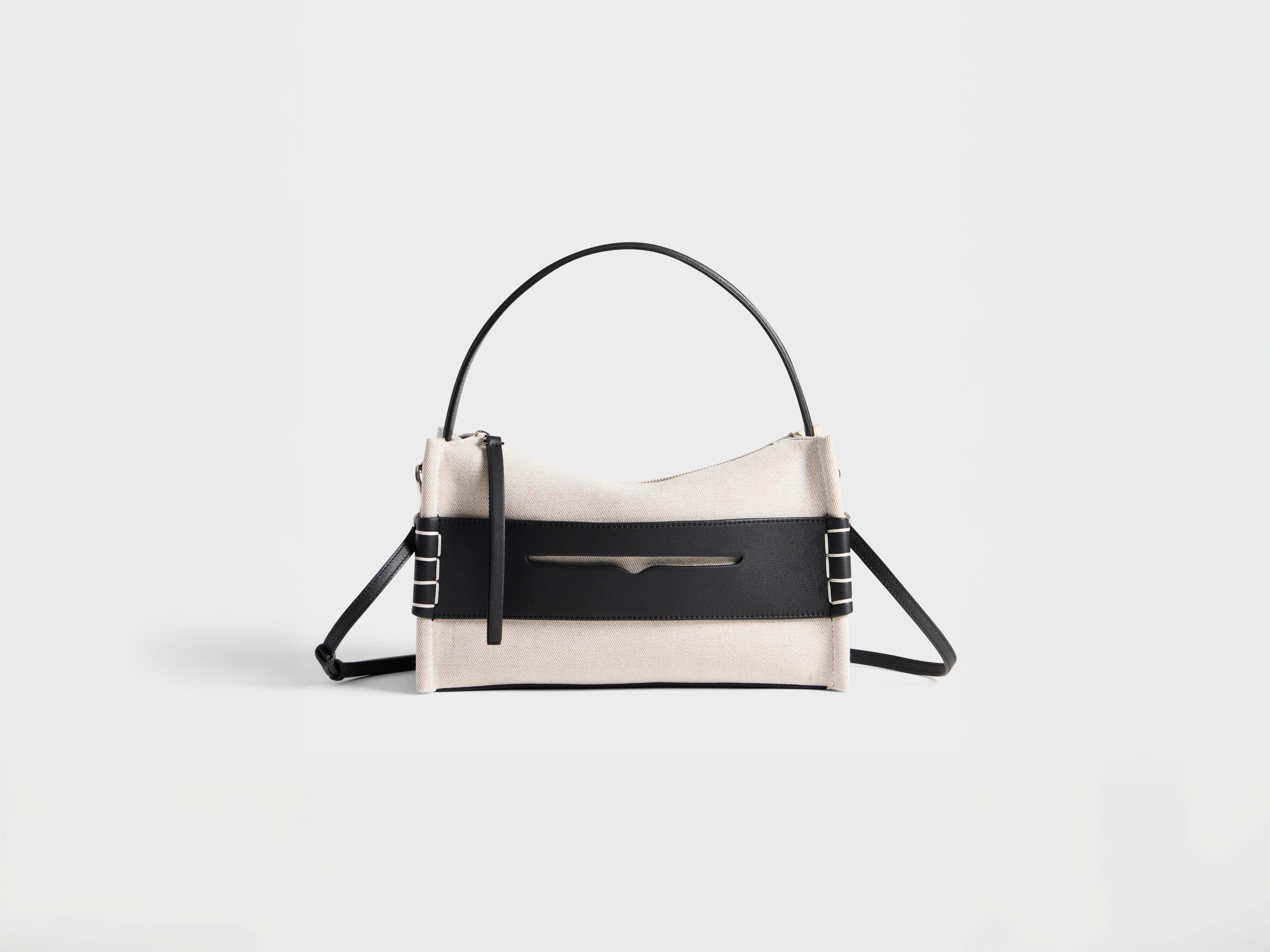 J.W.Anderson Loafer Bag Tasche Canvas Schwarz Leder