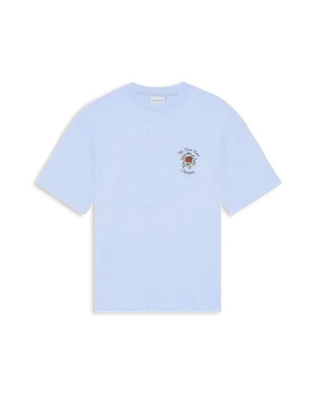 Drôle De Monsieur Slogan Rose T-Shirt hellblau