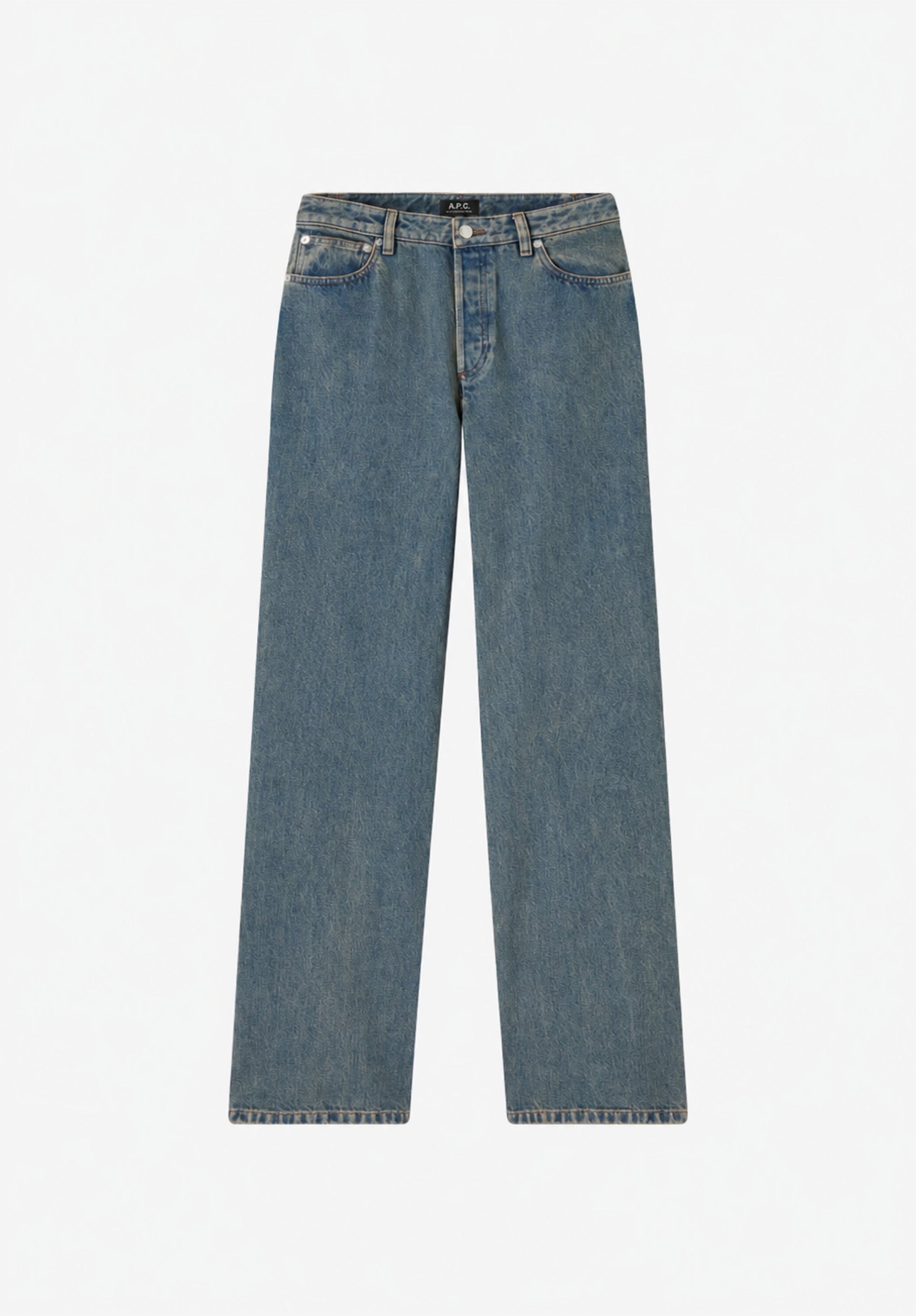 A.P.C. Elisabeth Jeans Denim hohe Taille 70er Schnitt