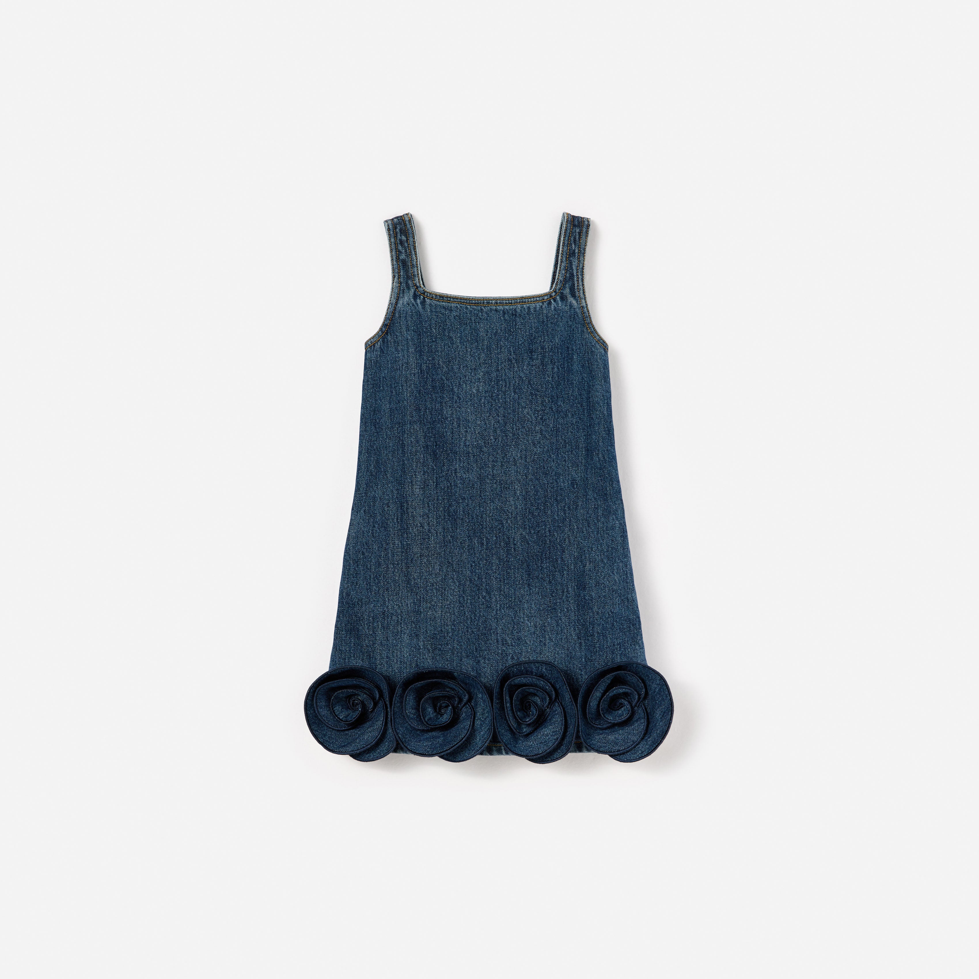 Self Portrait Denim Flower Kinderkleid Denim Blumen