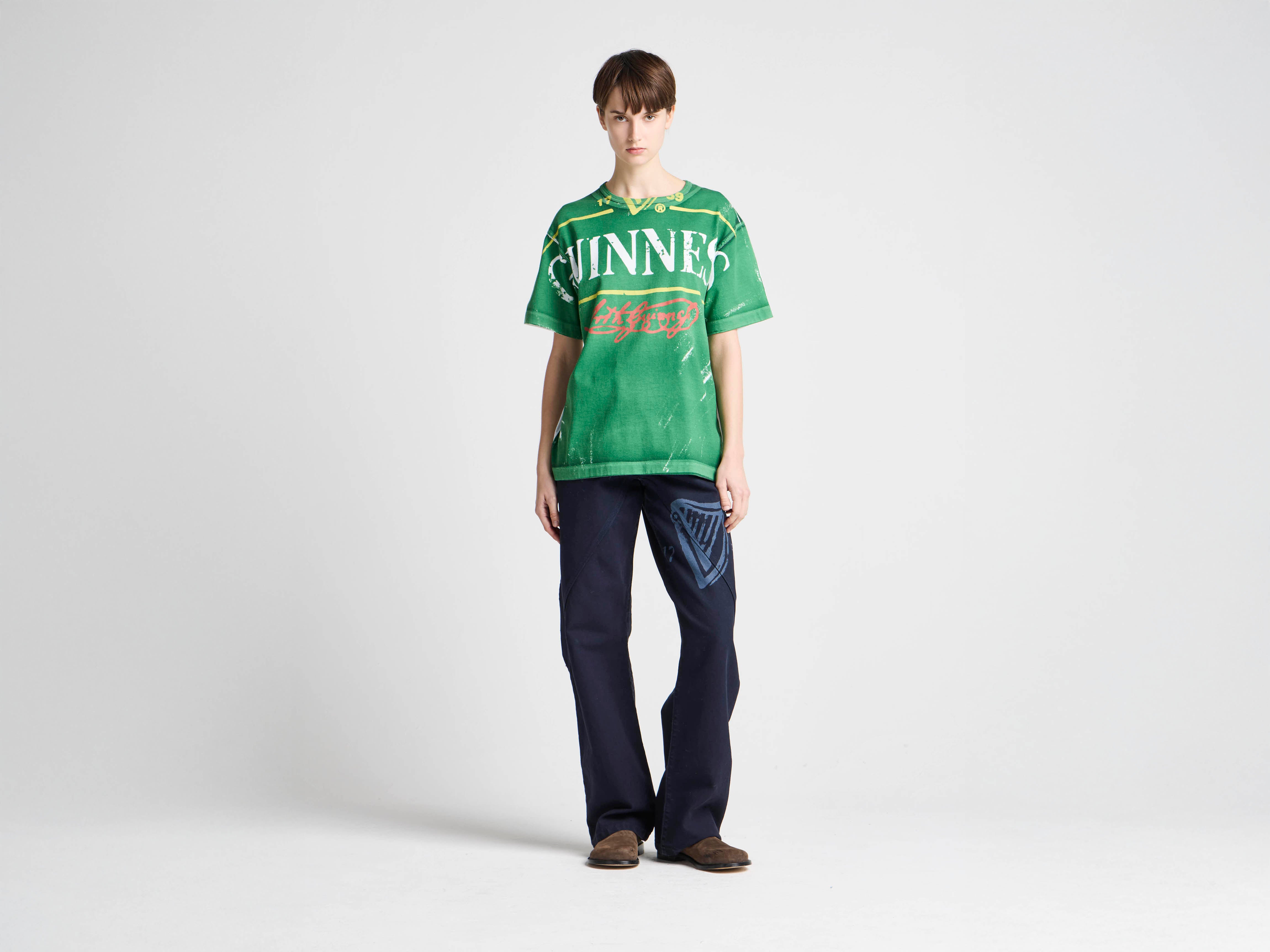 J.W.Anderson x Guinness Bottle Top T-Shirt Schwarz Print