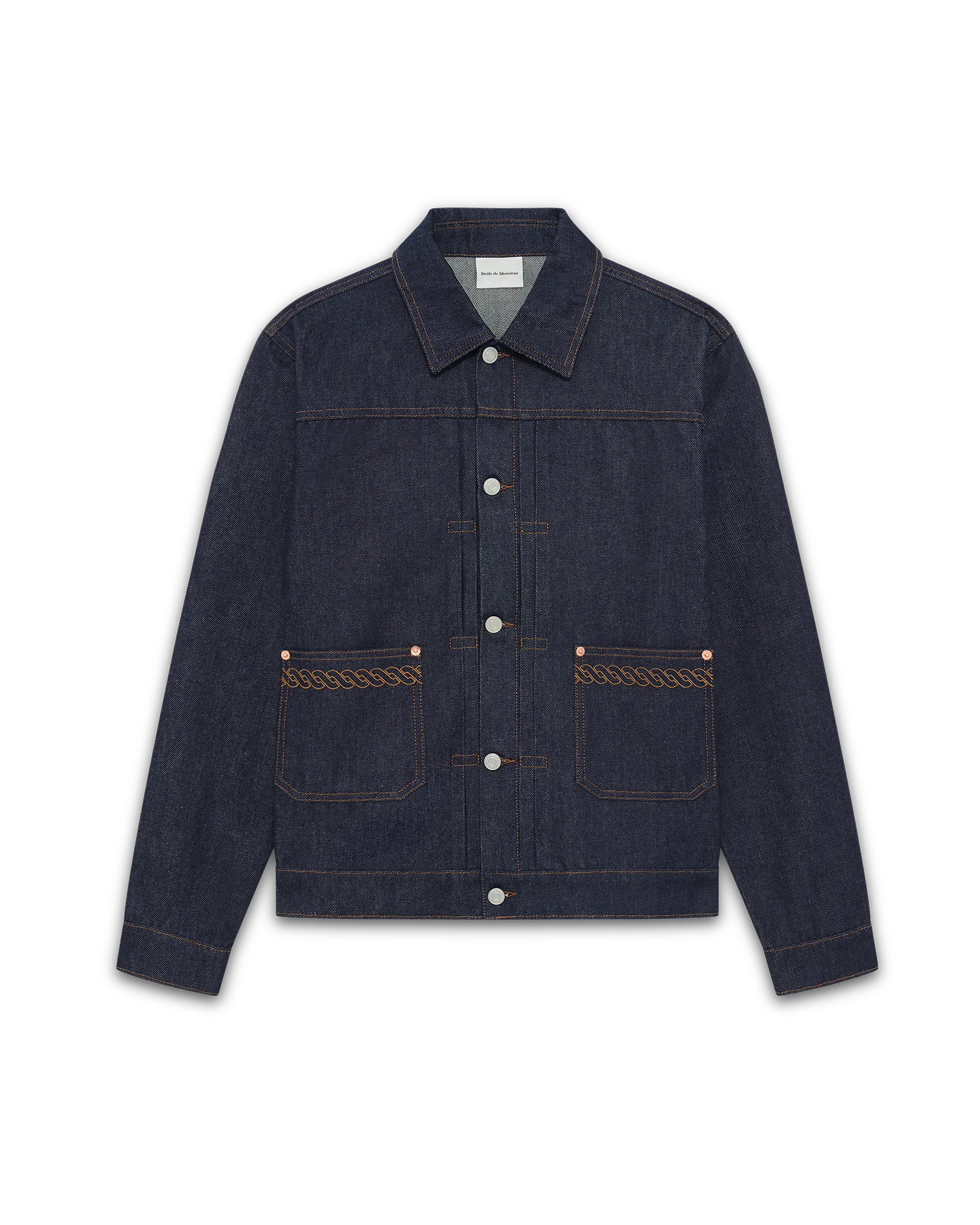 Drôle De Monsieur La Veste Denim Brut Jeansjacke Raw