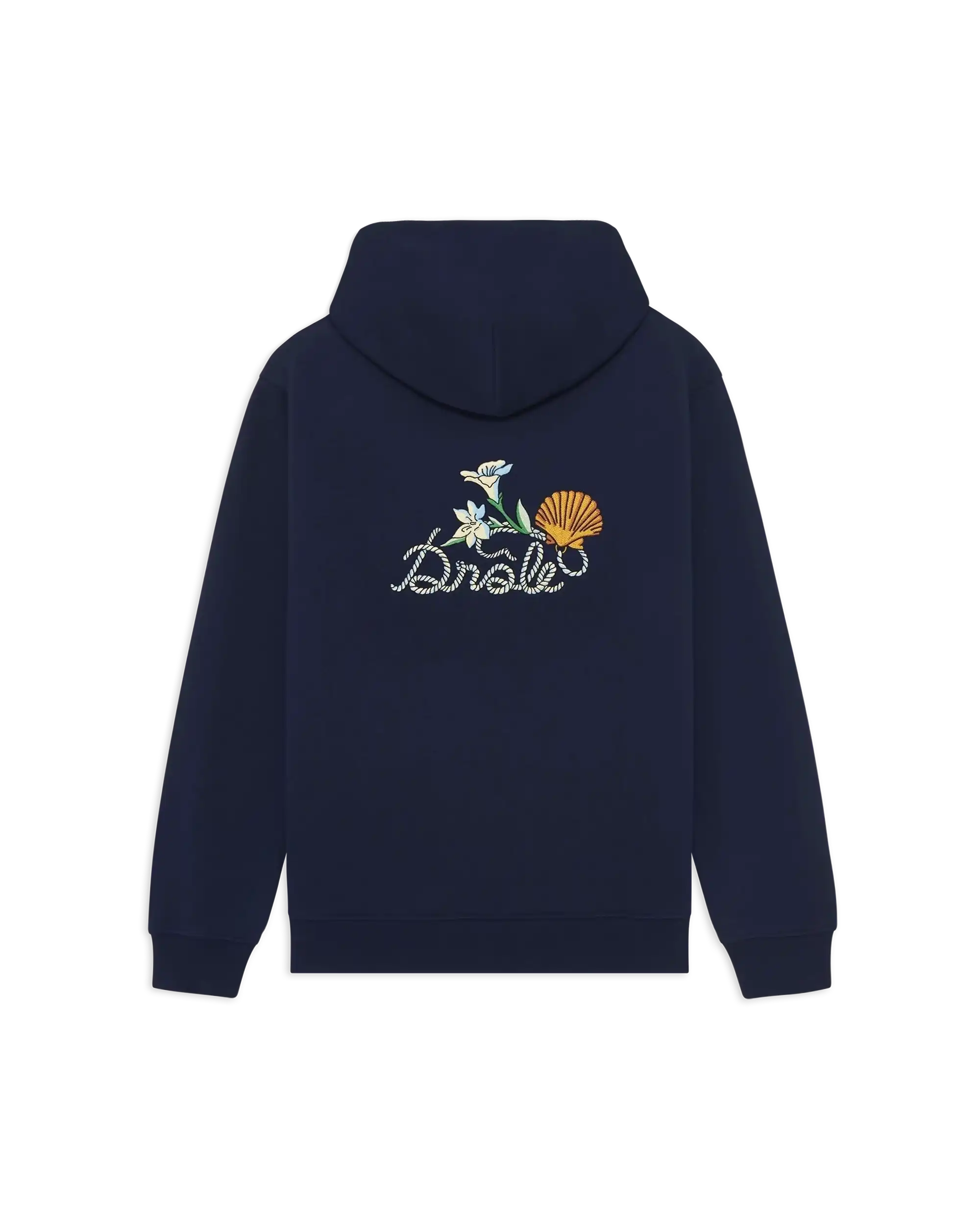 Drôle De Monsieur Hoodie Shell Kapuzenpullover Navy Stickerei