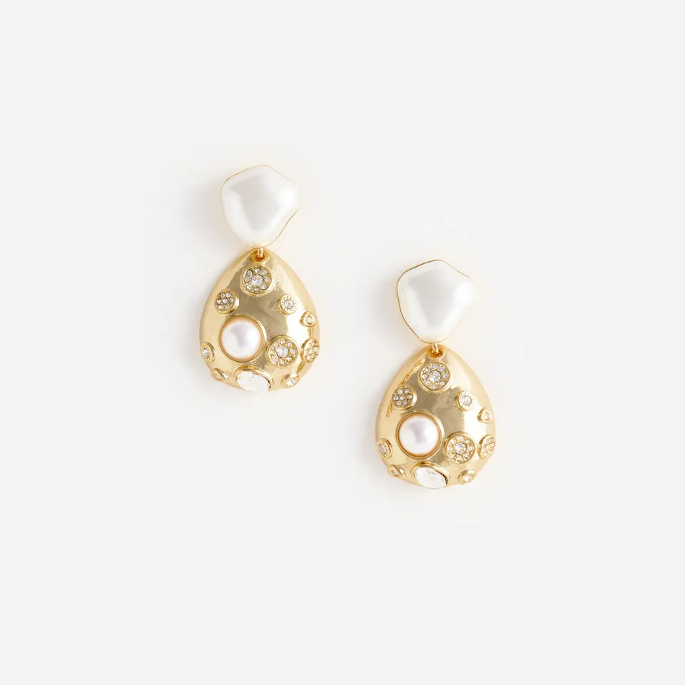 Self Portrait Gold Pearl Ohrringe gold One Size Perle